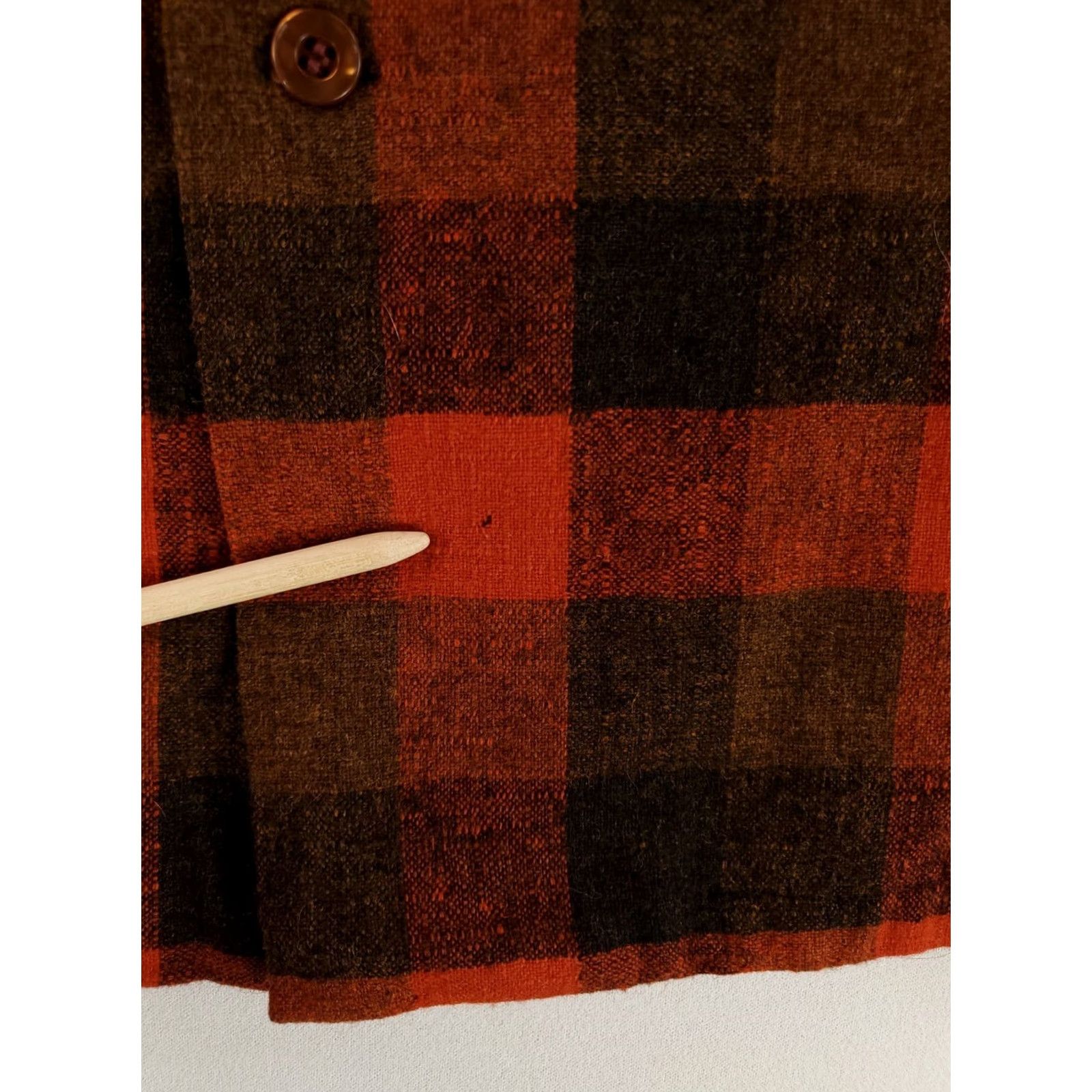 Pendleton VINTAGE Pendleton Board Shirt Buffalo Check Red Black Long Sleeve Mens L Size US L / EU 52-54 / 3 - 3 Thumbnail