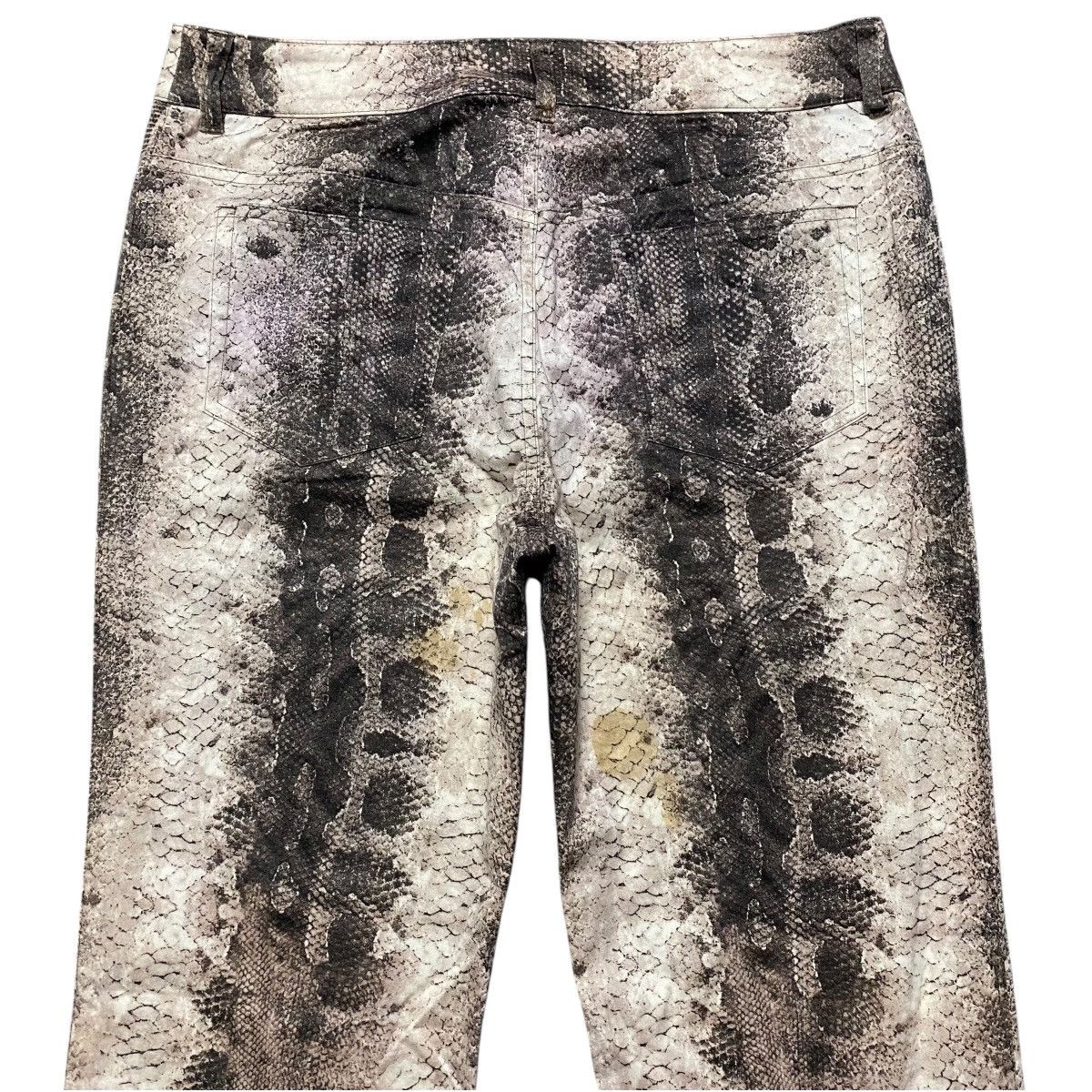 Japanese Brand Japanese Brand SPECCHIO Snake Skin Flare Pants Size 29" - 9 Thumbnail