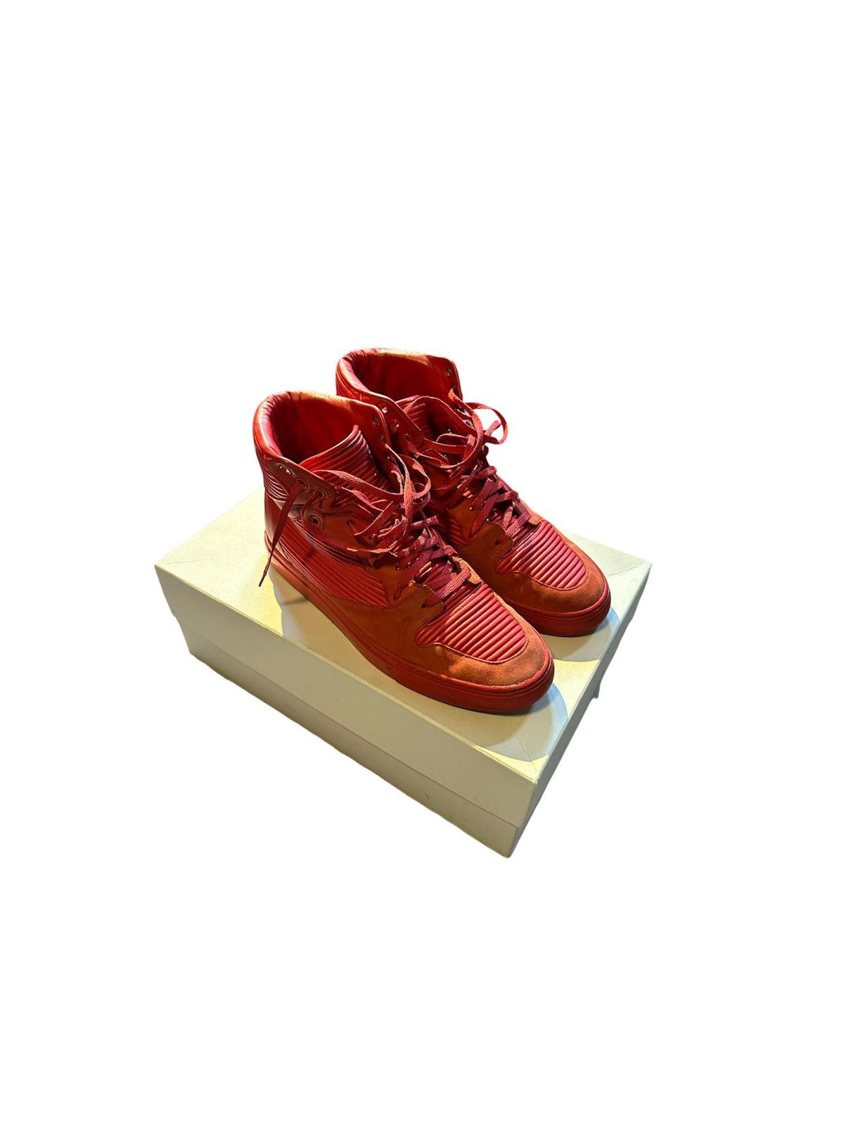 Balenciaga Balenciaga cotes high top sneakers Size US 9 / EU 42 - 2 Thumbnail