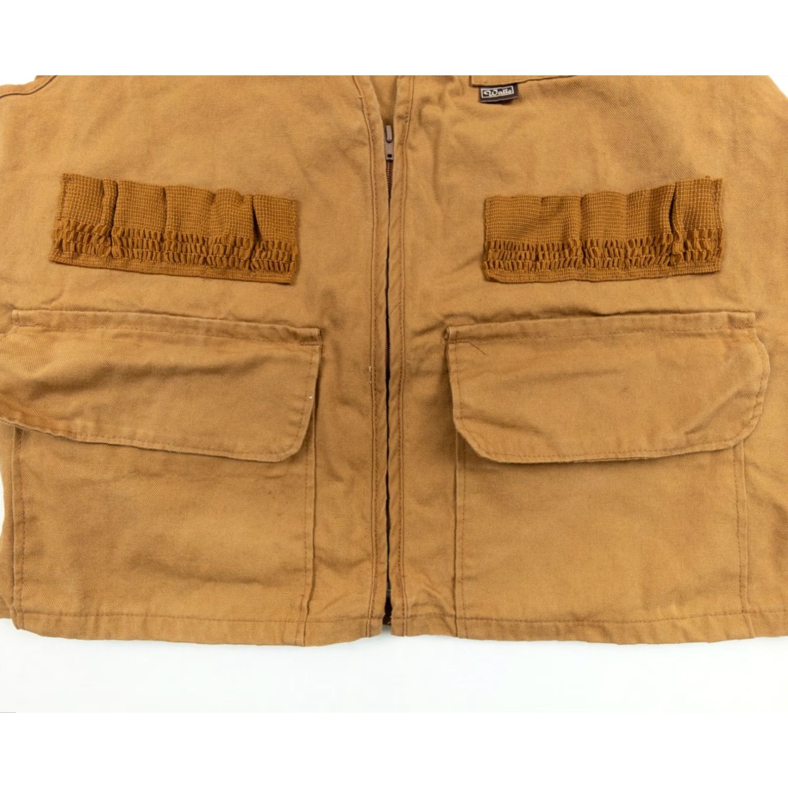 Walls VINTAGE Walls Utility Vest Mens Large Tan Full Zip Jacket Outdoor Ambulatory Marks 90s/Outdoor Wear Mens L Brown Short Description not needed Size US L / EU 52-54 / 3 - 4 Thumbnail