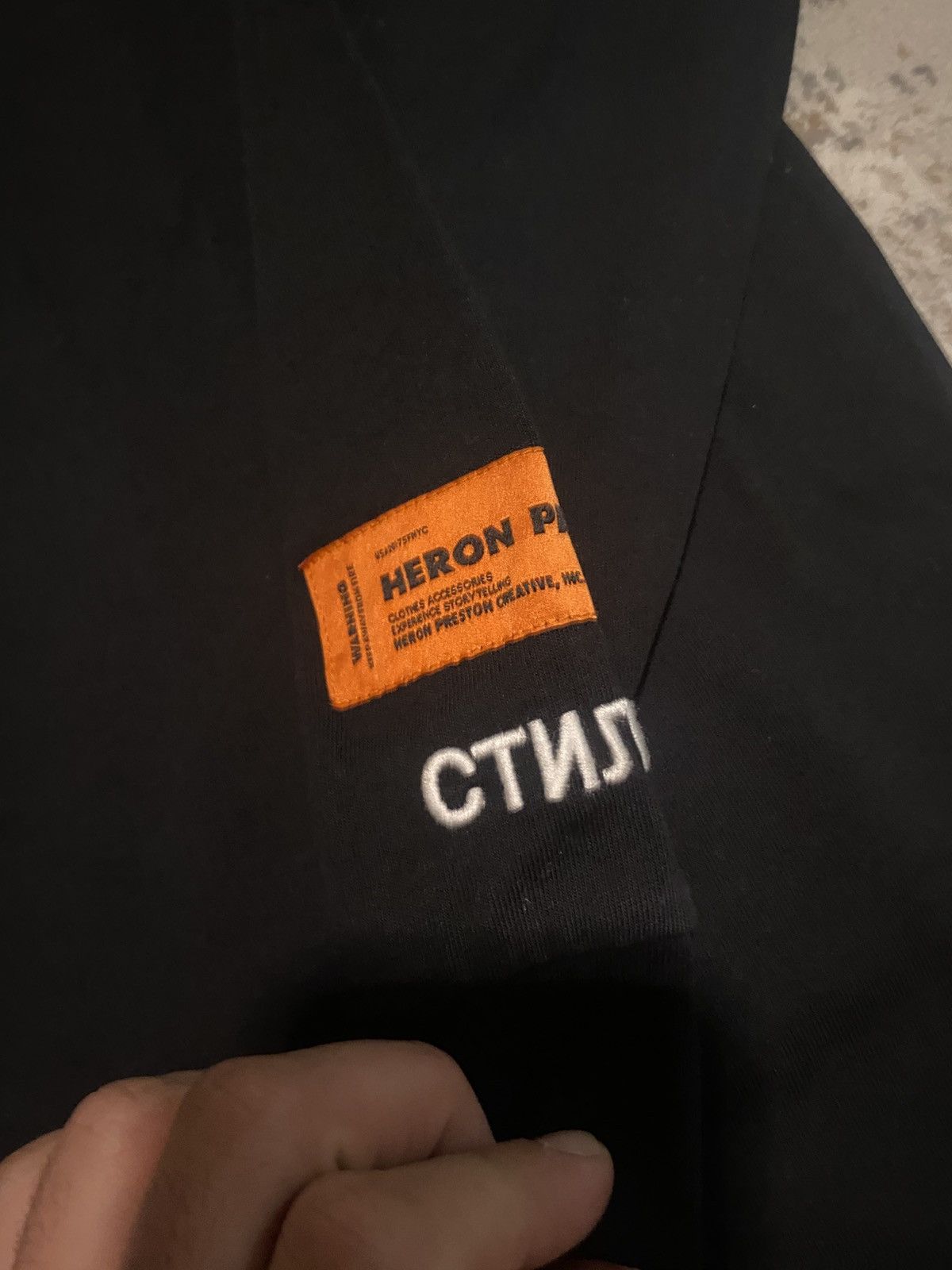 Heron Preston Heron Preston Classic Swan Long Sleeve T-Shirt Size US M / EU 48-50 / 2 - 4 Thumbnail