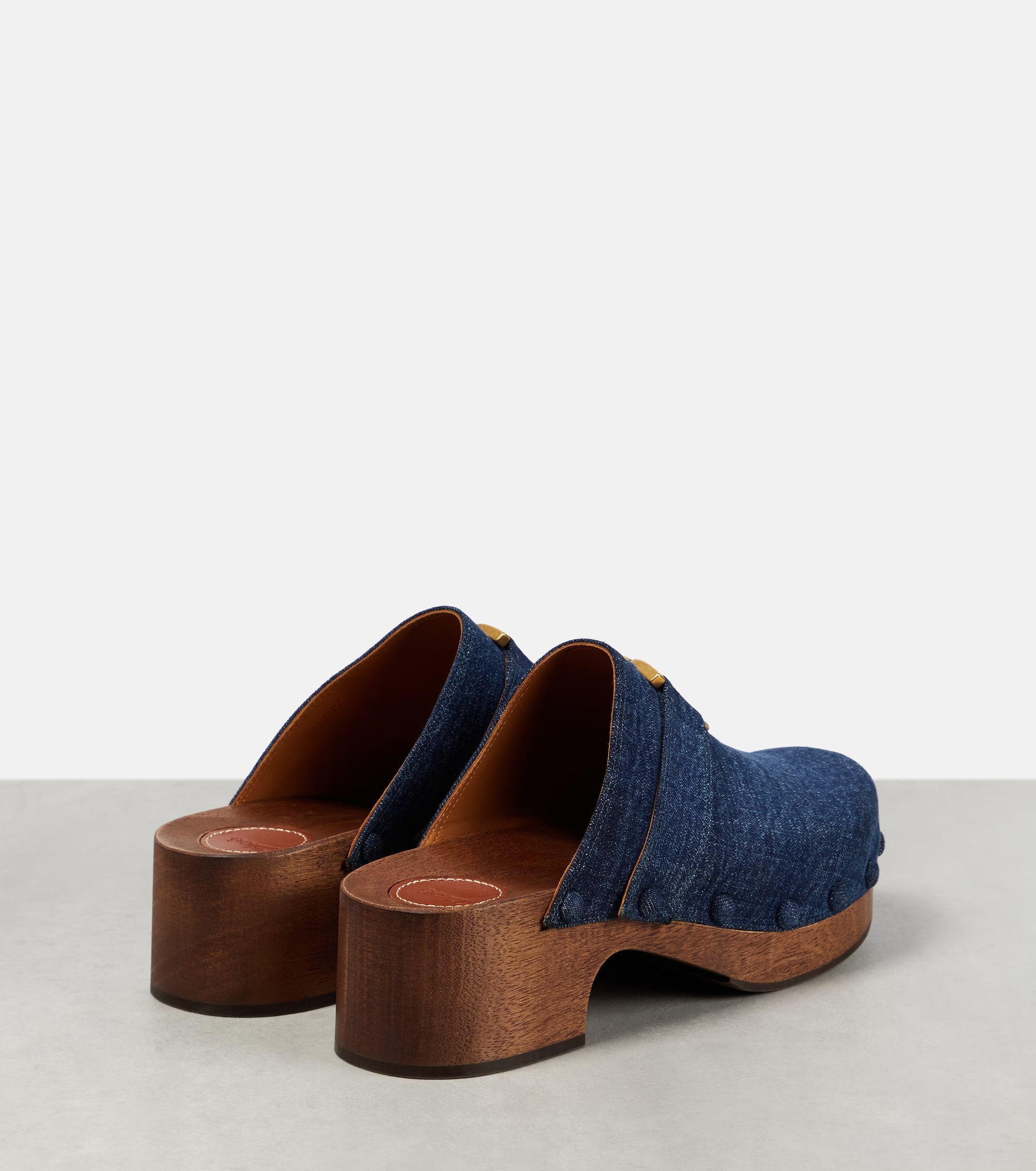 Chloe o1loc1c1024 Marcie Mules in Demin Size US 7 / IT 37 - 3 Thumbnail