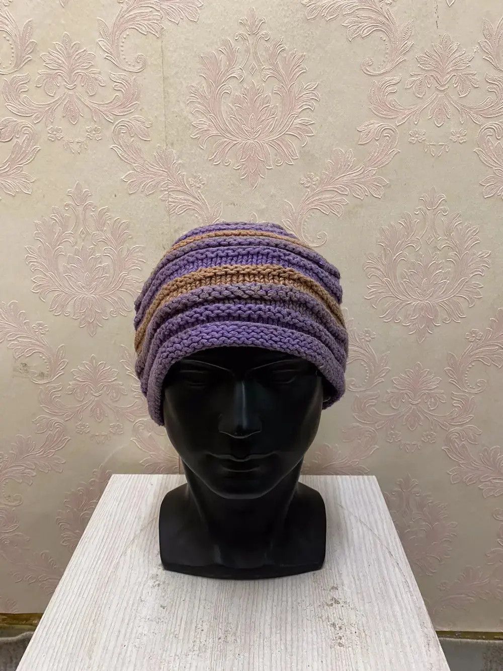 Vintage Japanese Brand Knit Beanie Hat Size ONE SIZE - 3 Thumbnail