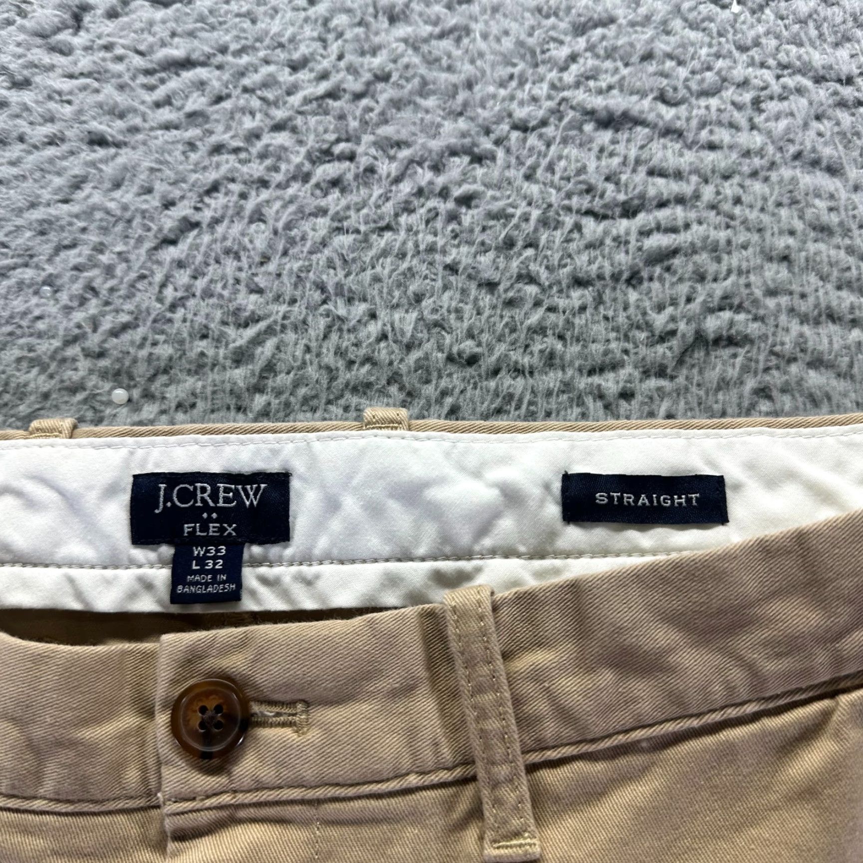 J.Crew J.Crew Pant Mens 33x32 Brown Chino straight leg cotton chino Size US 33 - 3 Thumbnail