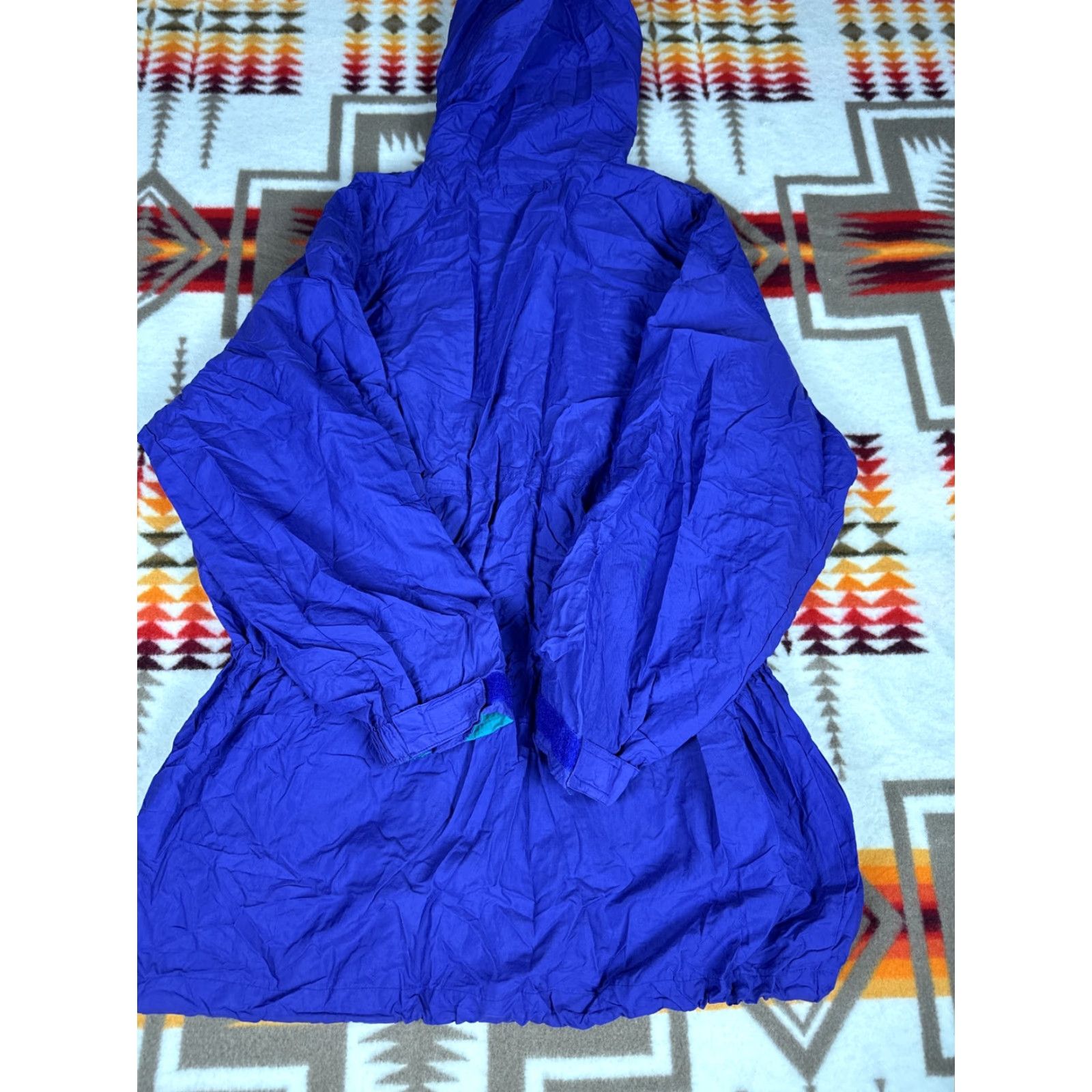 Northern Reflections Northern Reflections Jacket Mens XL Purple Aqua Windbreaker Hoodie Reflective Long 90 Size US XL / EU 56 / 4 - 5 Thumbnail
