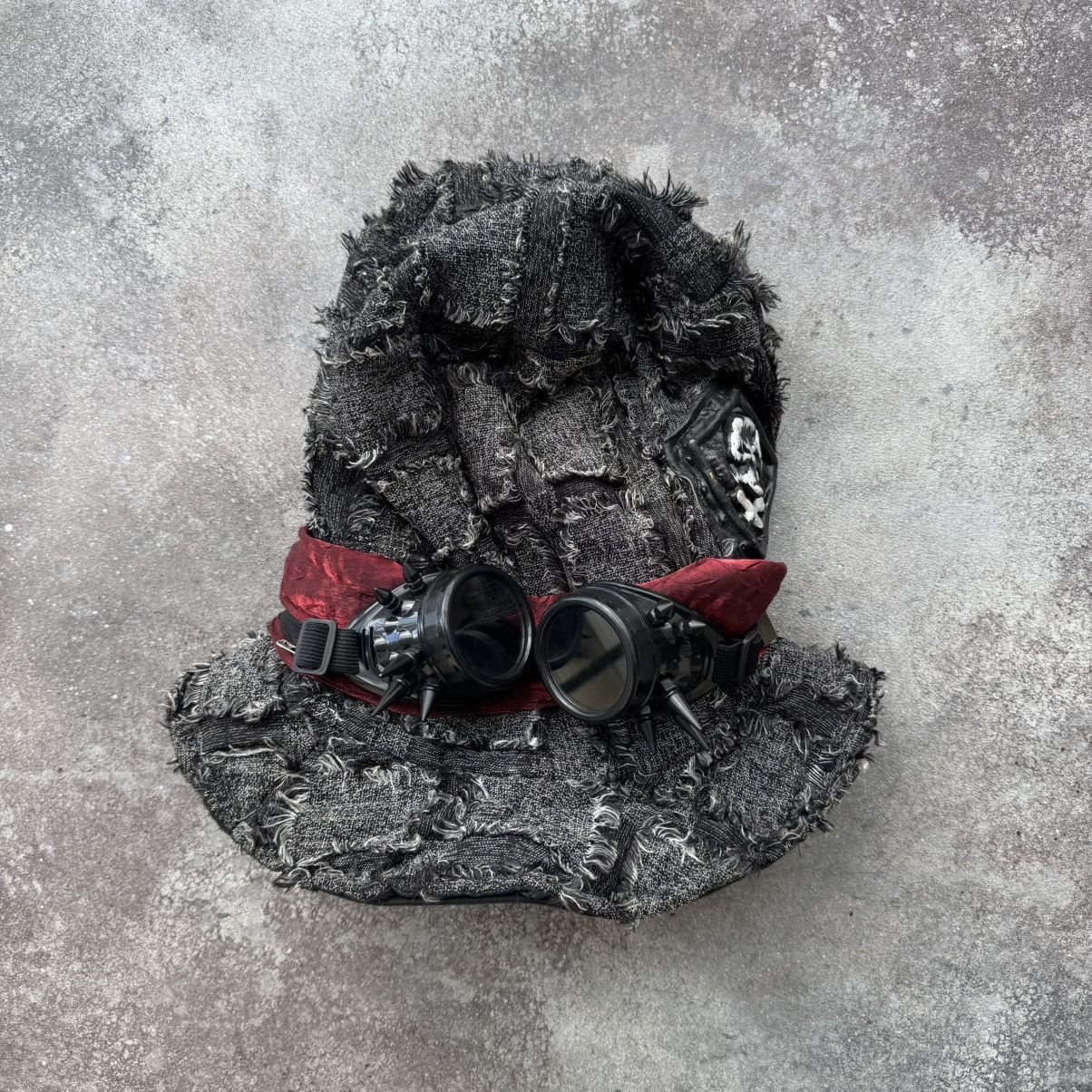 If Six Was Nine Grunge Cyberpunk Distressed Hat w/ Goggles + Japanese Patch Size ONE SIZE - 1 Thumbnail