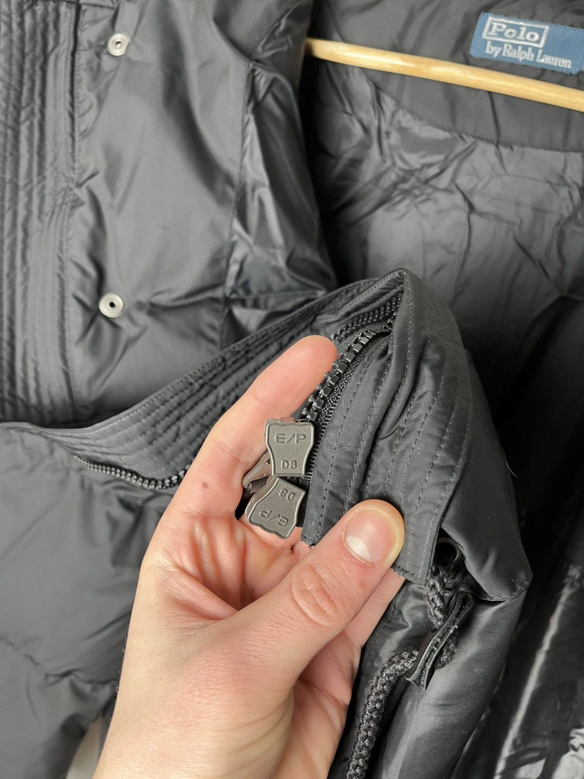 Polo Ralph Lauren Vintage Black Puffer Polo Raplh Lauren Size US L / EU 52-54 / 3 - 8 Thumbnail