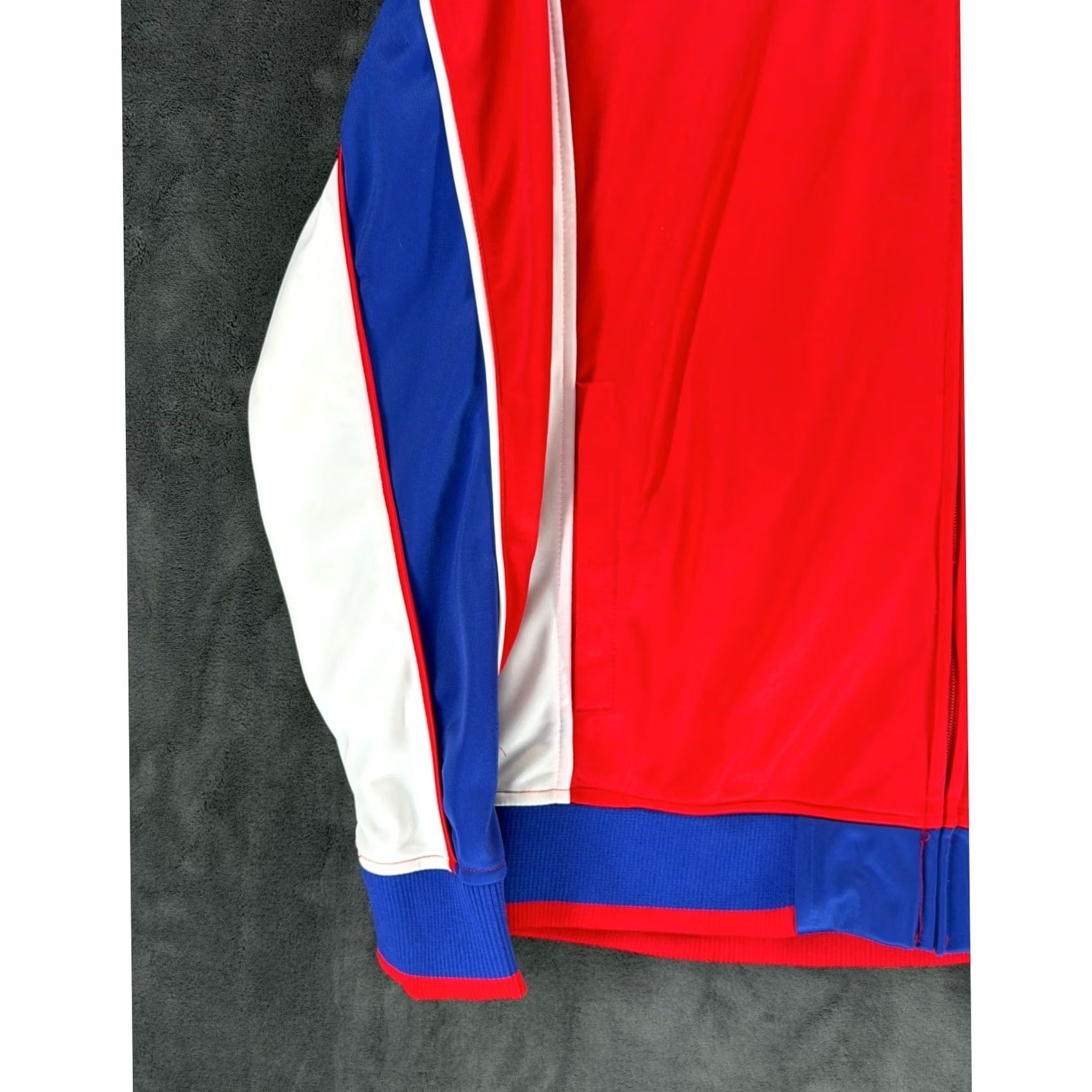 NBA VINTAGE NBA UNK Los Angeles Clippers Track Jacket Mens XL Red White Blue Full Zip NBA Size US XL / EU 56 / 4 - 3 Thumbnail