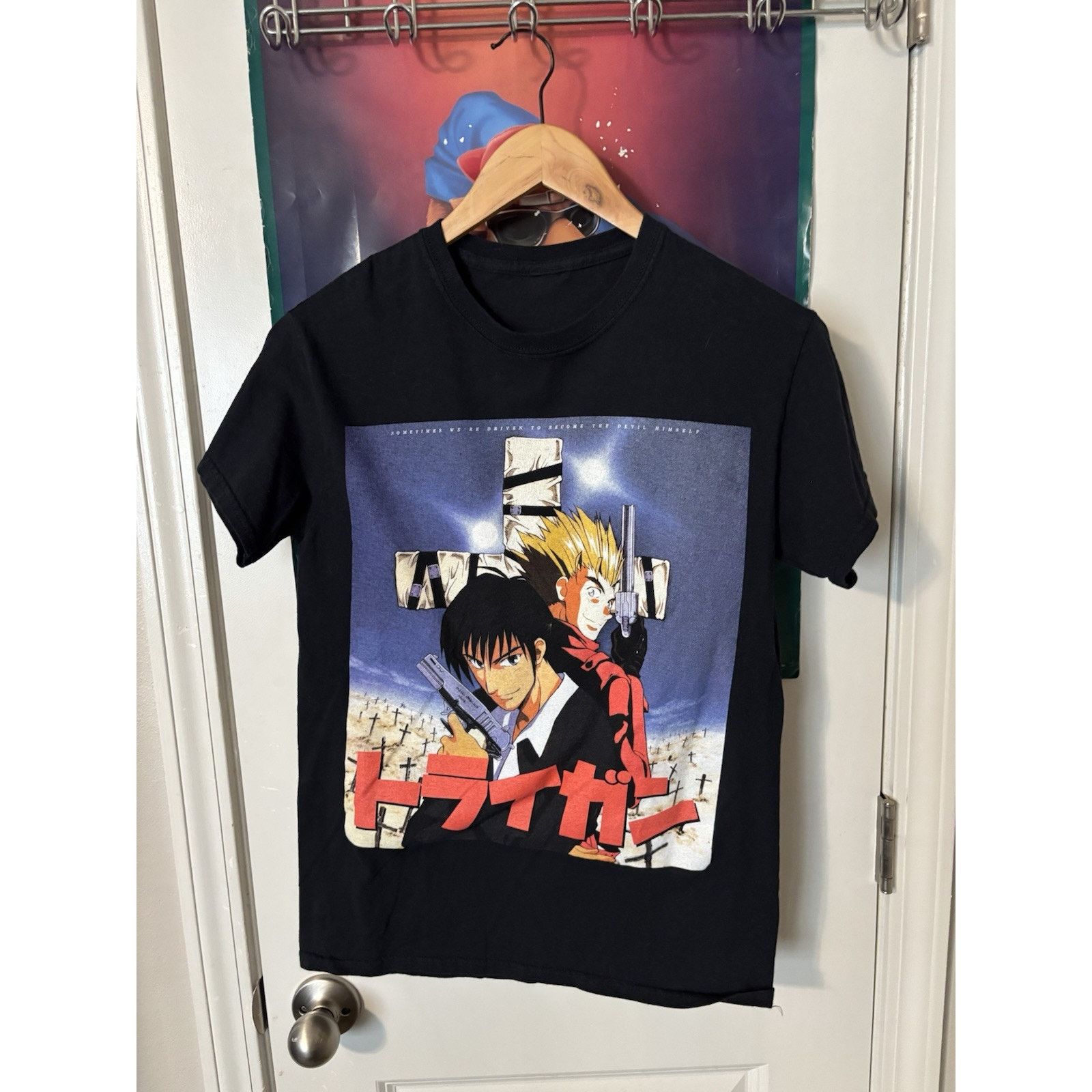 Vintage anime black n/a Trigun Maximum Rare Japanese Size US XL / EU 56 / 4 - 1 Thumbnail