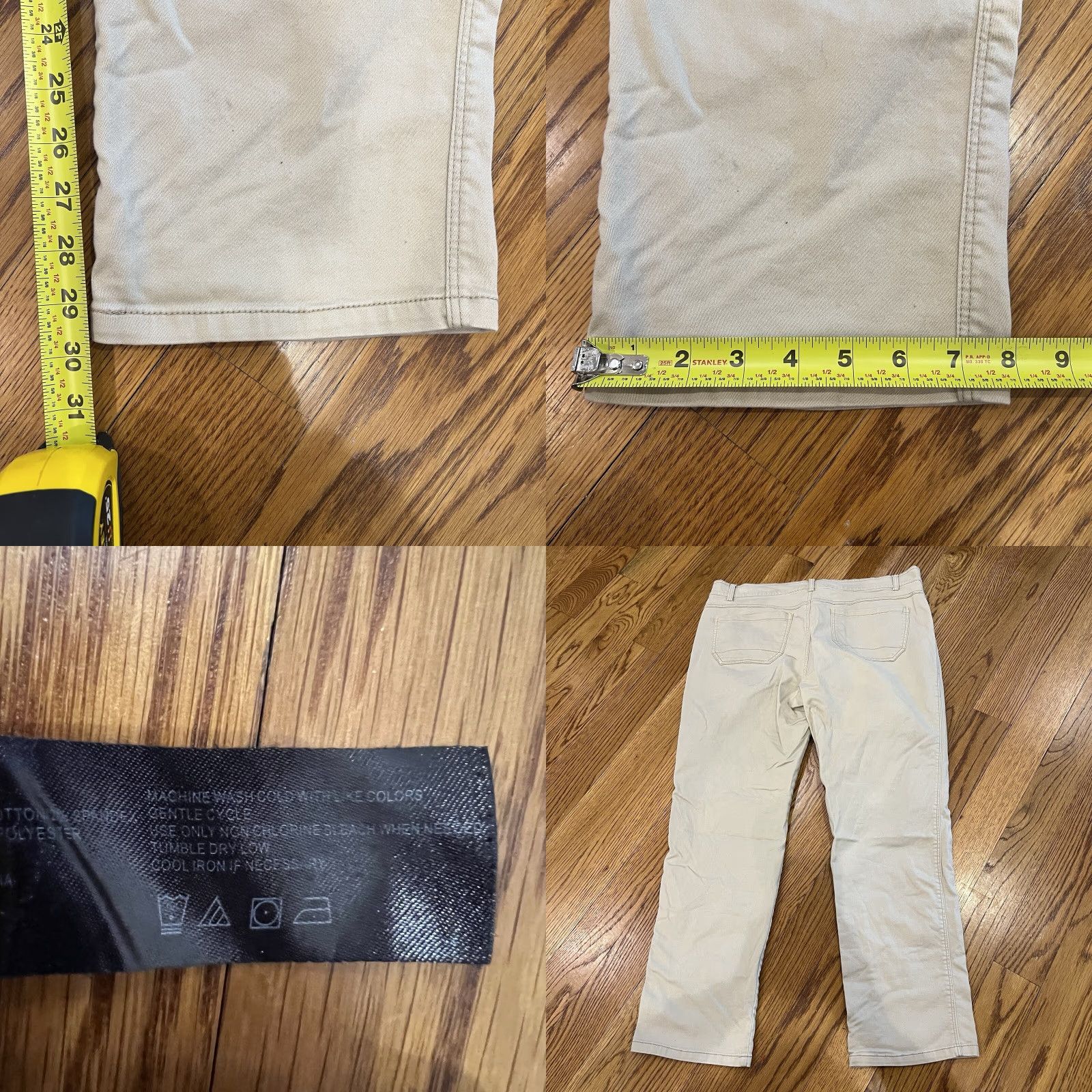 Stoic Stoic Pants Men Cargo Flat Front Zipper 38x30 Beige Regular Pockets Lightweight Cargo Pants Size US 38 / EU 54 - 8 Thumbnail