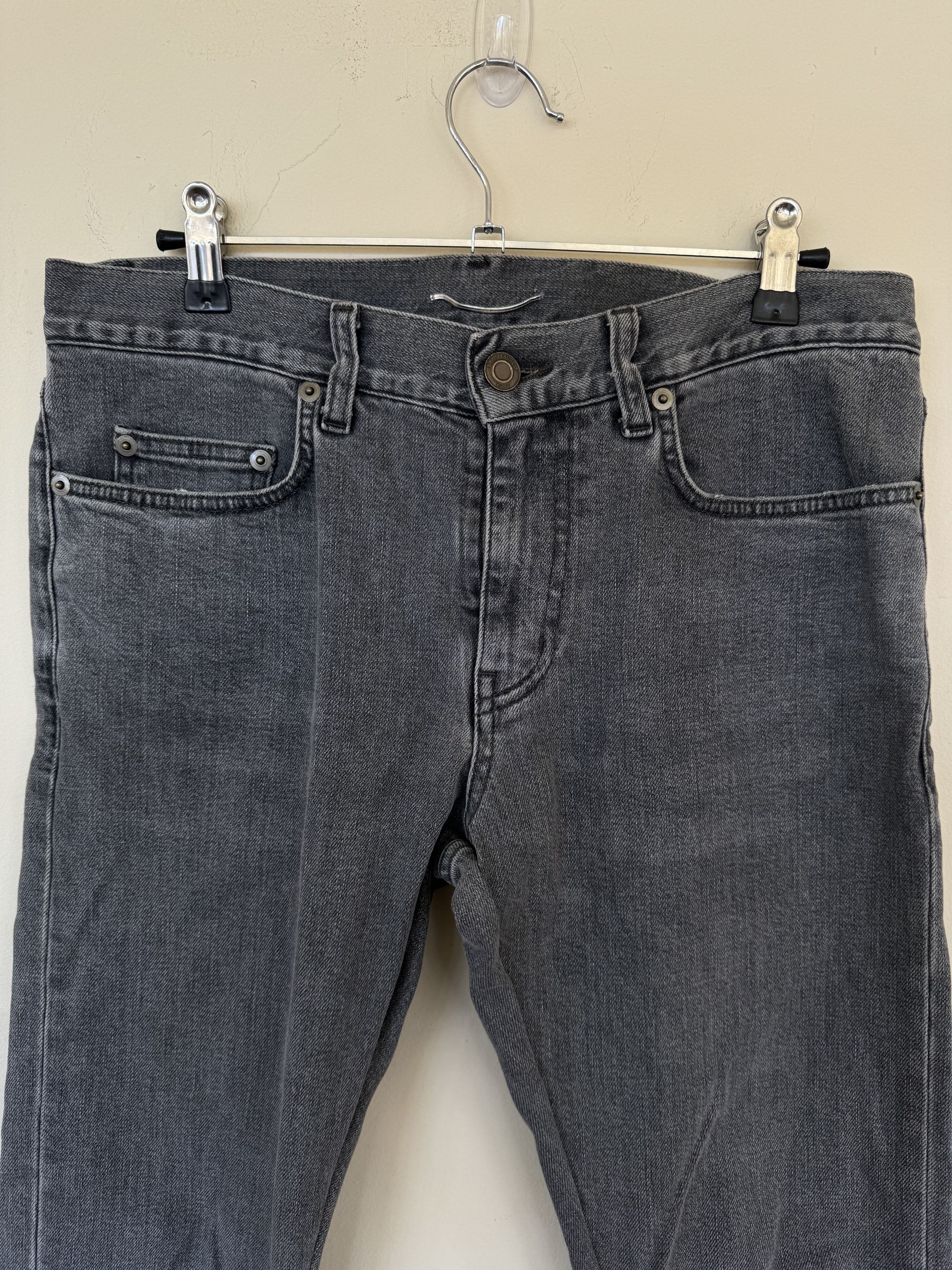Saint Laurent Paris SLP Gray Denim D02 Size US 30 / EU 46 - 3 Thumbnail