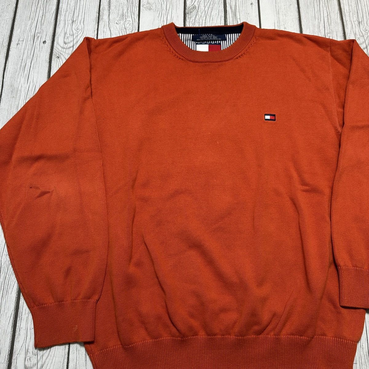 Tommy Hilfiger × Vintage Vintage Tommy Hilfiger sweater Size US L / EU 52-54 / 3 - 3 Thumbnail