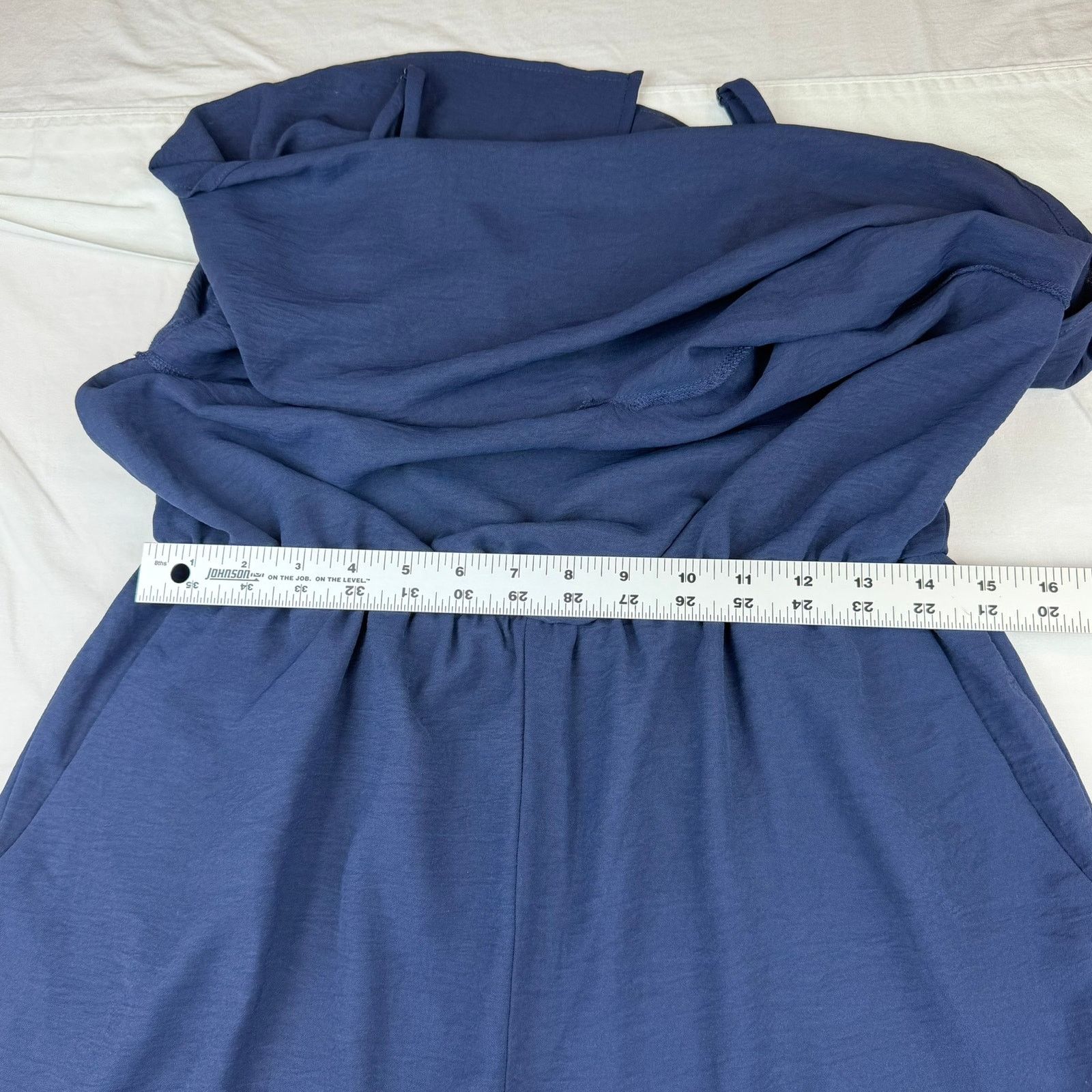 Other Gilli Navy Blue Wide Leg Jumpsuit Size L NWT Size 32" / US 10 / IT 46 - 6 Thumbnail