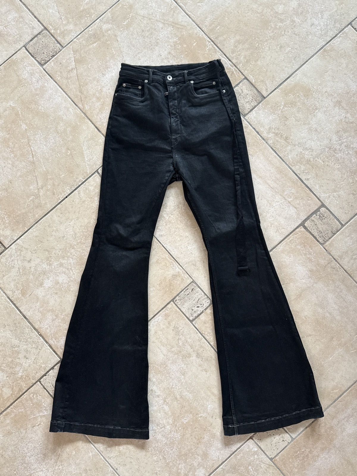 Rick Owens × Rick Owens Drkshdw Rick Owens Porterville black waxed