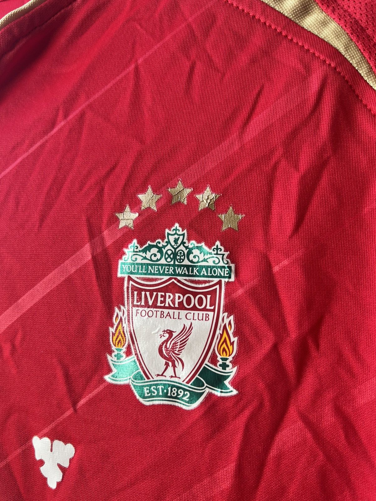 Reebok 2005/06 LIVERPOOL FC #8 GERRARD HOME SOCCER JERSEY SHIRT M-L Size US L / EU 52-54 / 3 - 6 Thumbnail