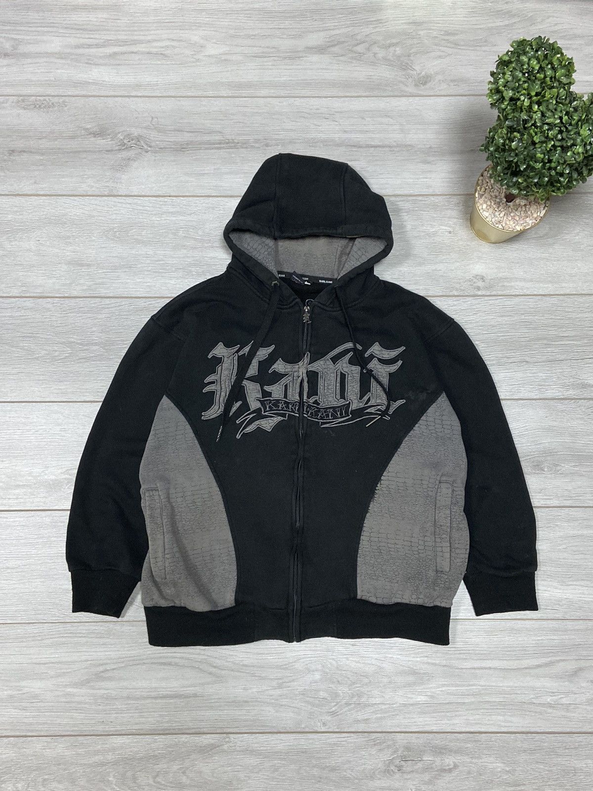 Karl Kani Karl Kani 🐍 vintage snake skin big K logo rap Y2K hoodie Size US XL / EU 56 / 4 - 1 Thumbnail
