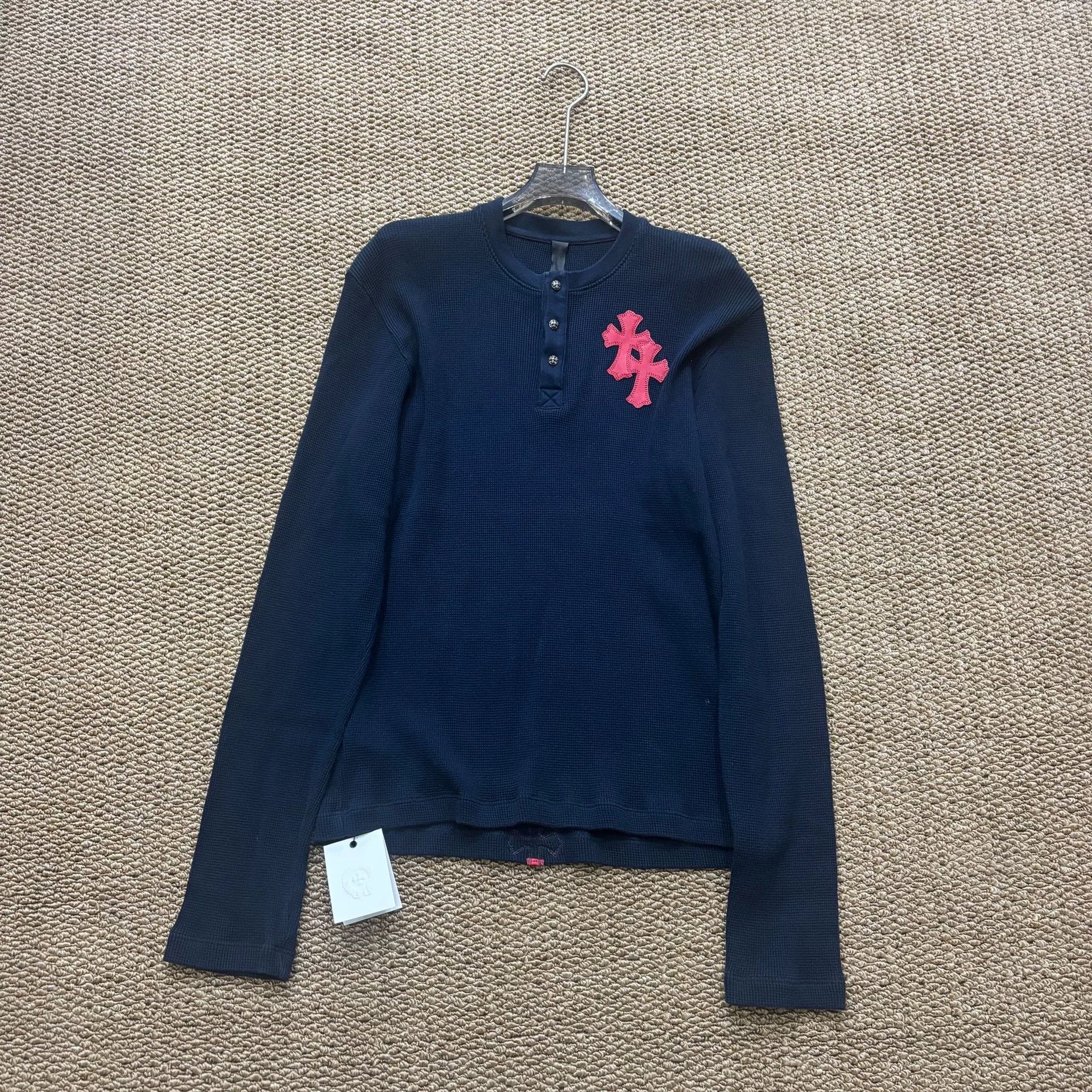 Chrome Hearts Chrome Hearts Waffle Knit Long Sleeve Top Size US S / EU 44-46 / 1 - 1 Thumbnail