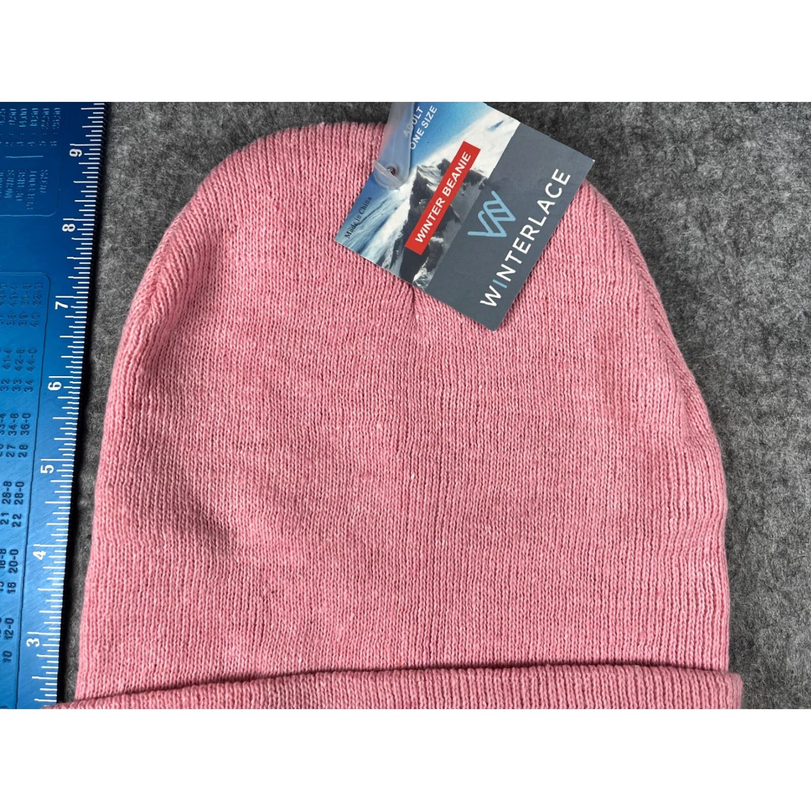 Pinko Winterlace Beanie Adult One Size Pink Knit Acrylic Snow Ski Size ONE SIZE - 3 Thumbnail