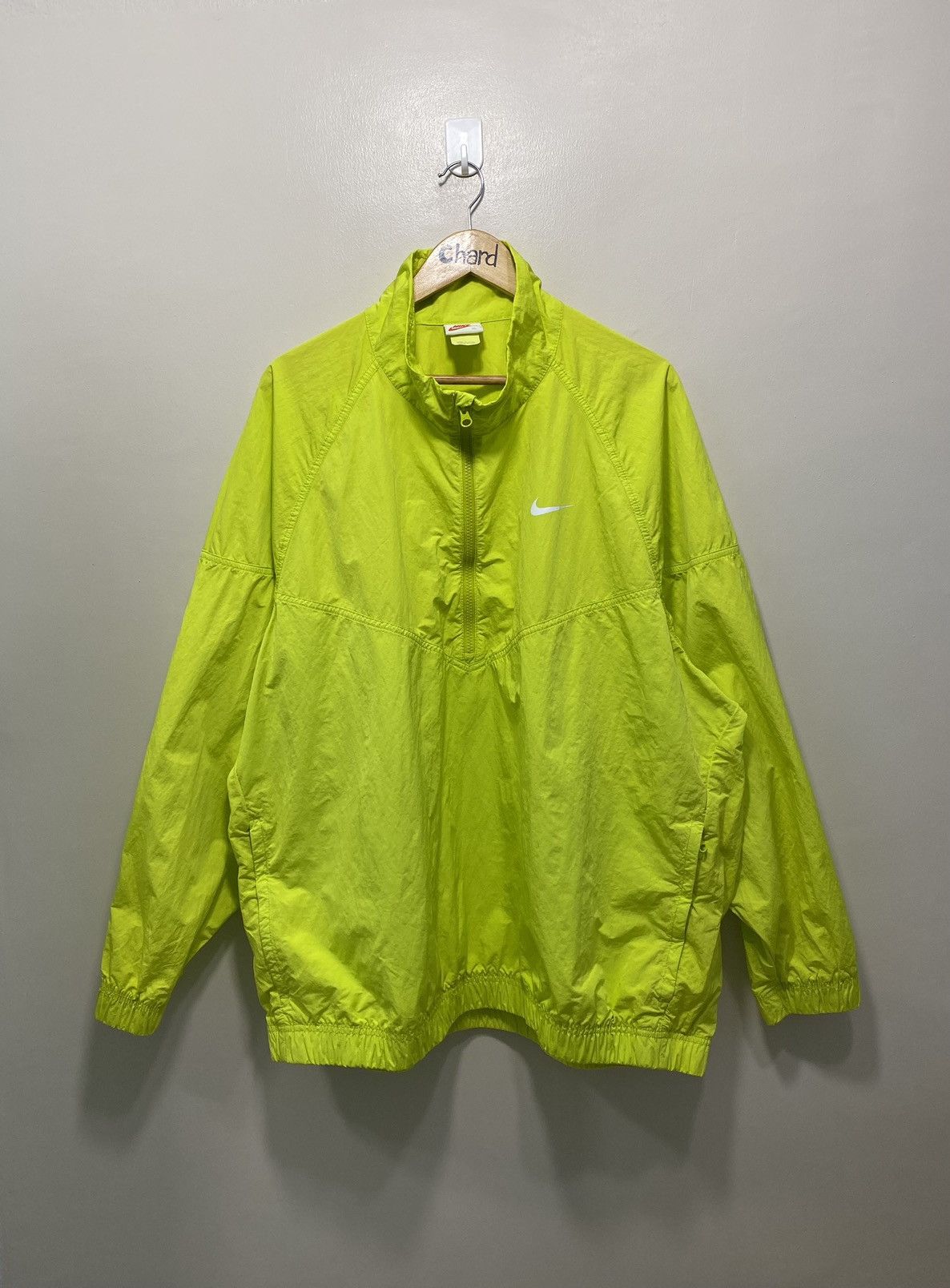 image of Nike X Stüssy Windrunner Jacket in Green, Men's (Size XL)