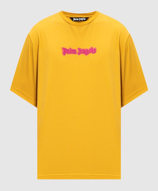 Palm Angels o1s22i1n1224 Ato "Newborn Logo Boxy T-Shirt in Yellow Size US M / EU 48-50 / 2 - 1 Thumbnail