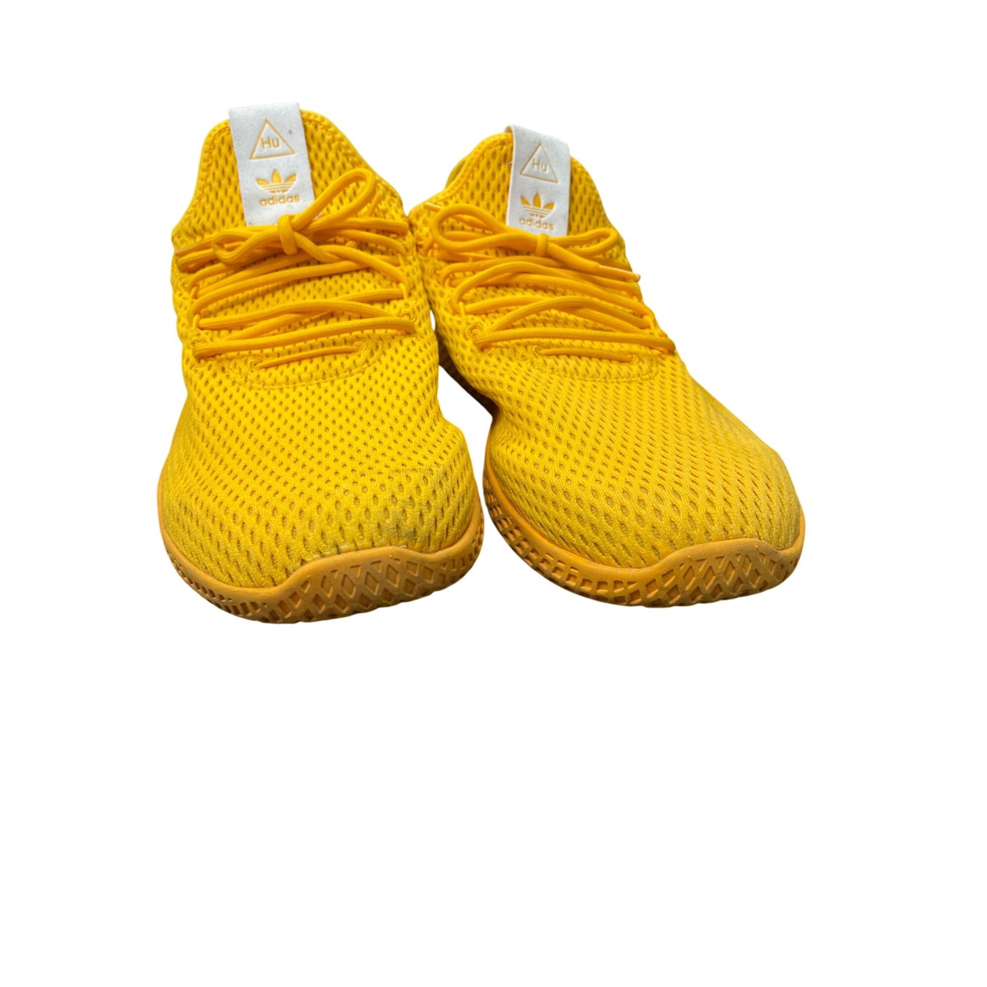 Adidas Adidas Pharrell Williams Tennis Hu Mens Yellow Mesh Sneakers Size US 13 / EU 46 - 14 Thumbnail