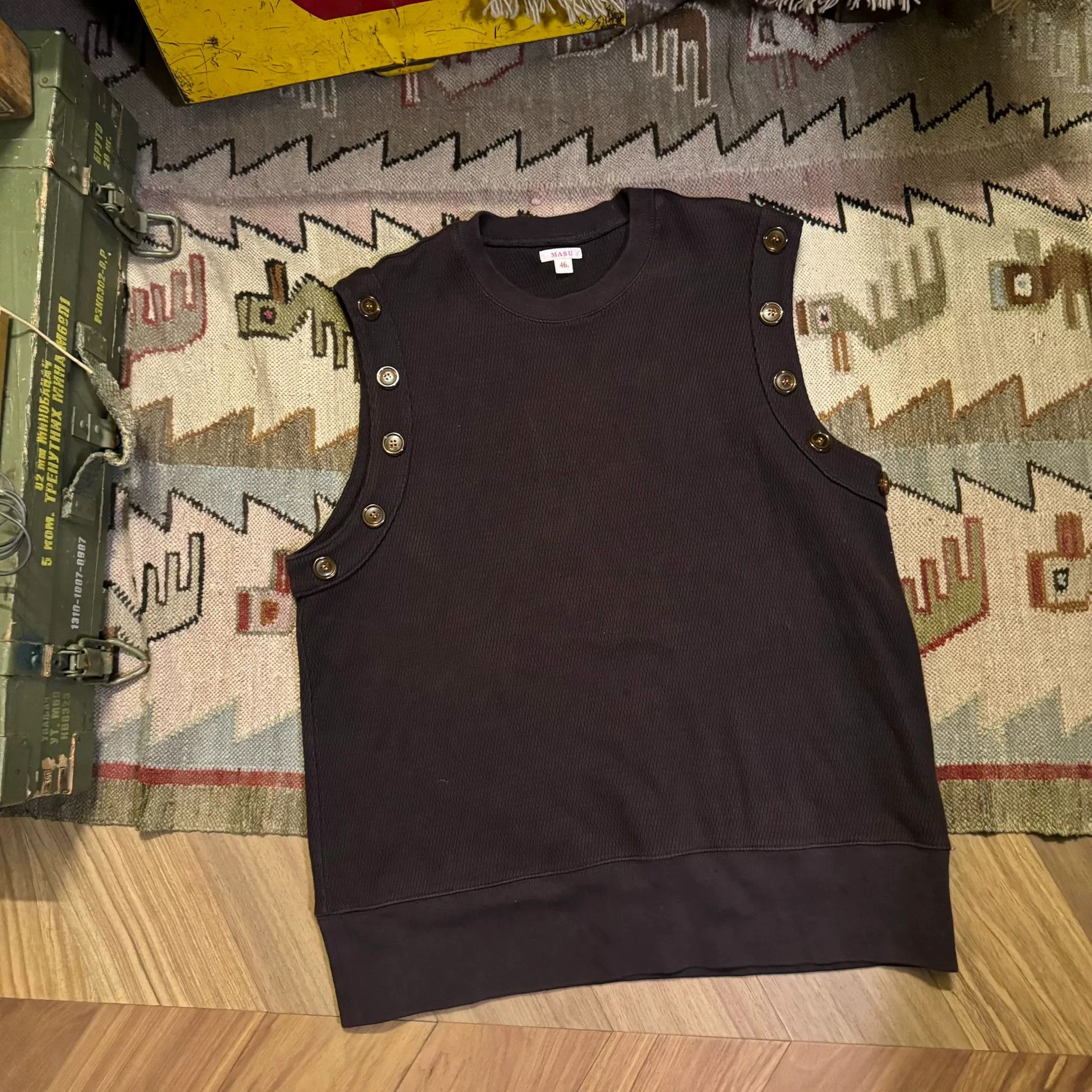 MASUNAGA North Face Black Vest Size 46 Size US M / EU 48-50 / 2 - 1 Thumbnail