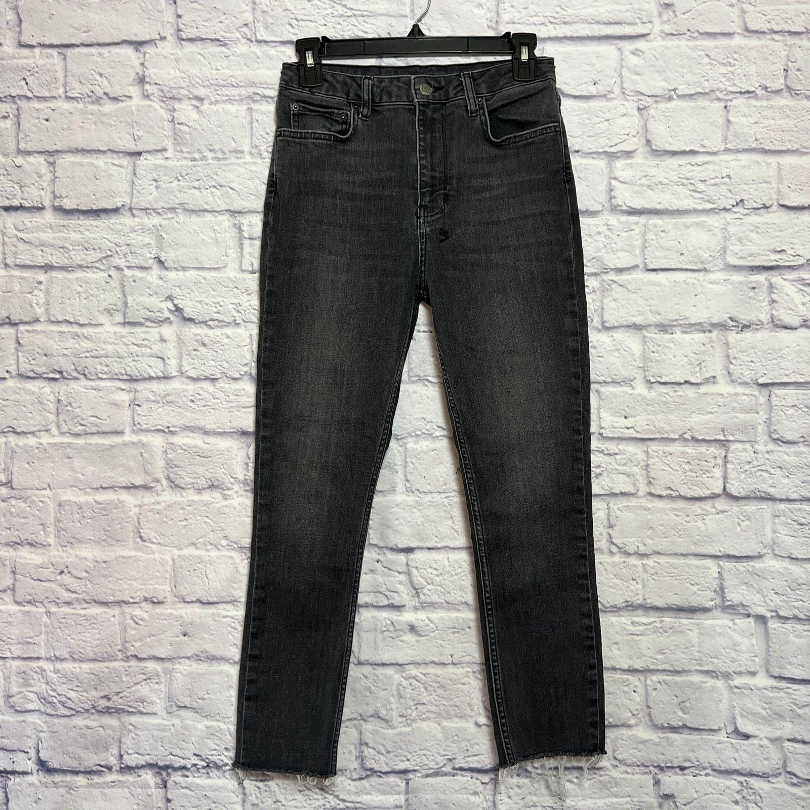 Ksubi Ksubi Skinny Jeans Black Distressed Raw Hem Size 28 Size 28" / US 6 / IT 42 - 1 Thumbnail