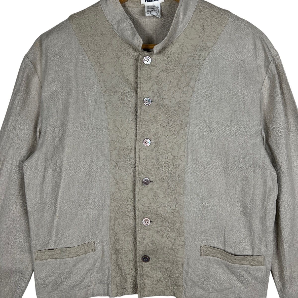 Issey Miyake Issey Miyake Plantation linen Cotton Cropped Jacket Size US M / EU 48-50 / 2 - 4 Thumbnail