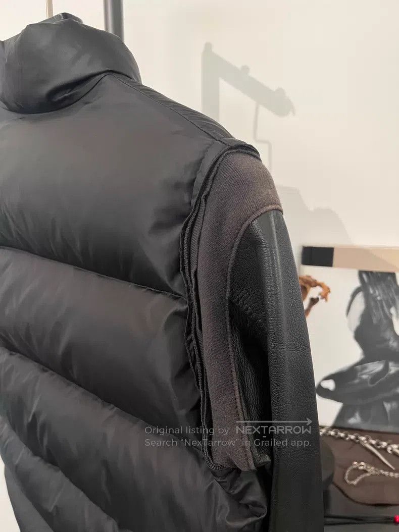 Undercover Undercover Down jacket with cowhide‑patched sleeves| Size US S / EU 44-46 / 1 - 4 Thumbnail