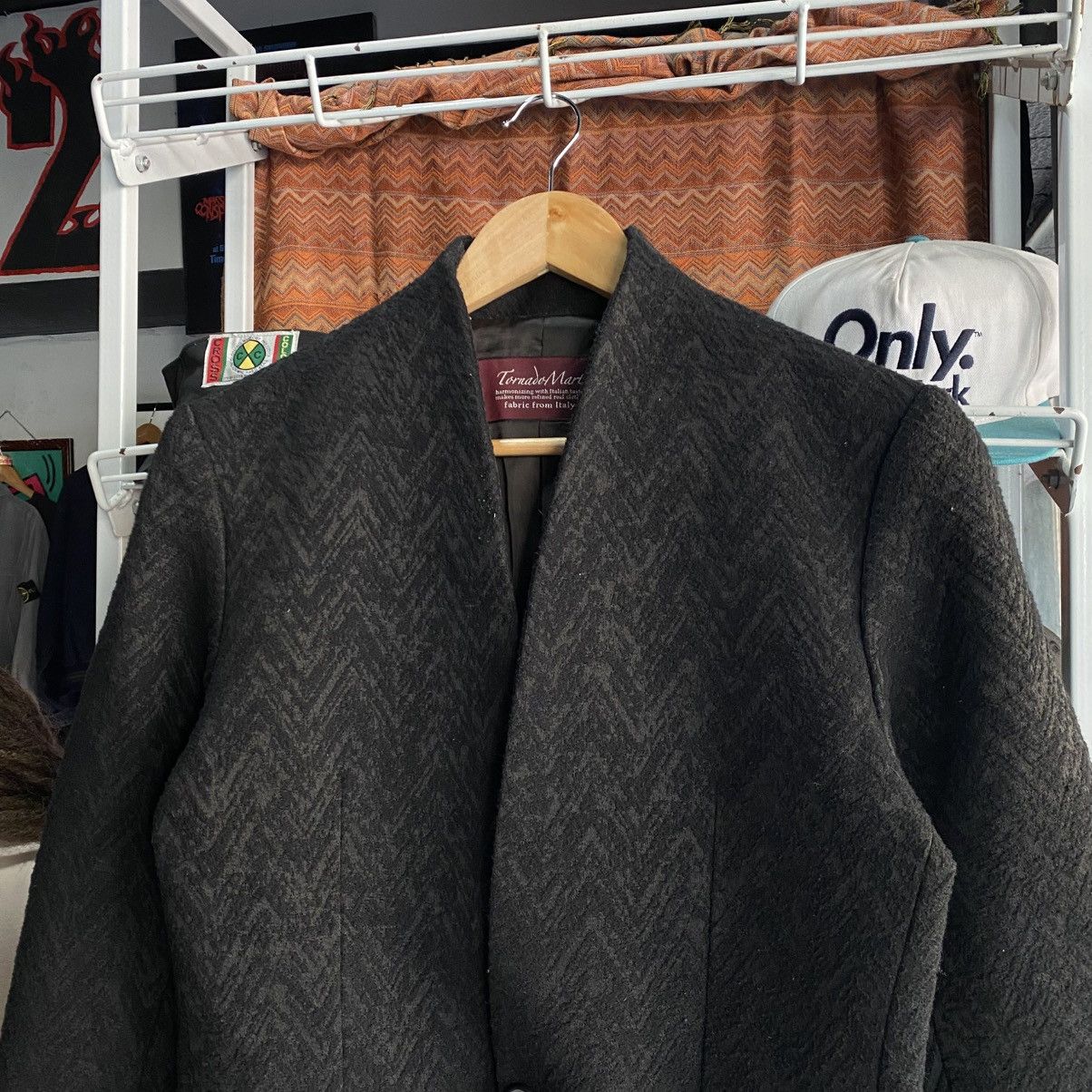 Tornado Mart Tornado Mart Avant-Garde Wool Herringbone Blazer Jacket Size US S / EU 44-46 / 1 - 4 Thumbnail