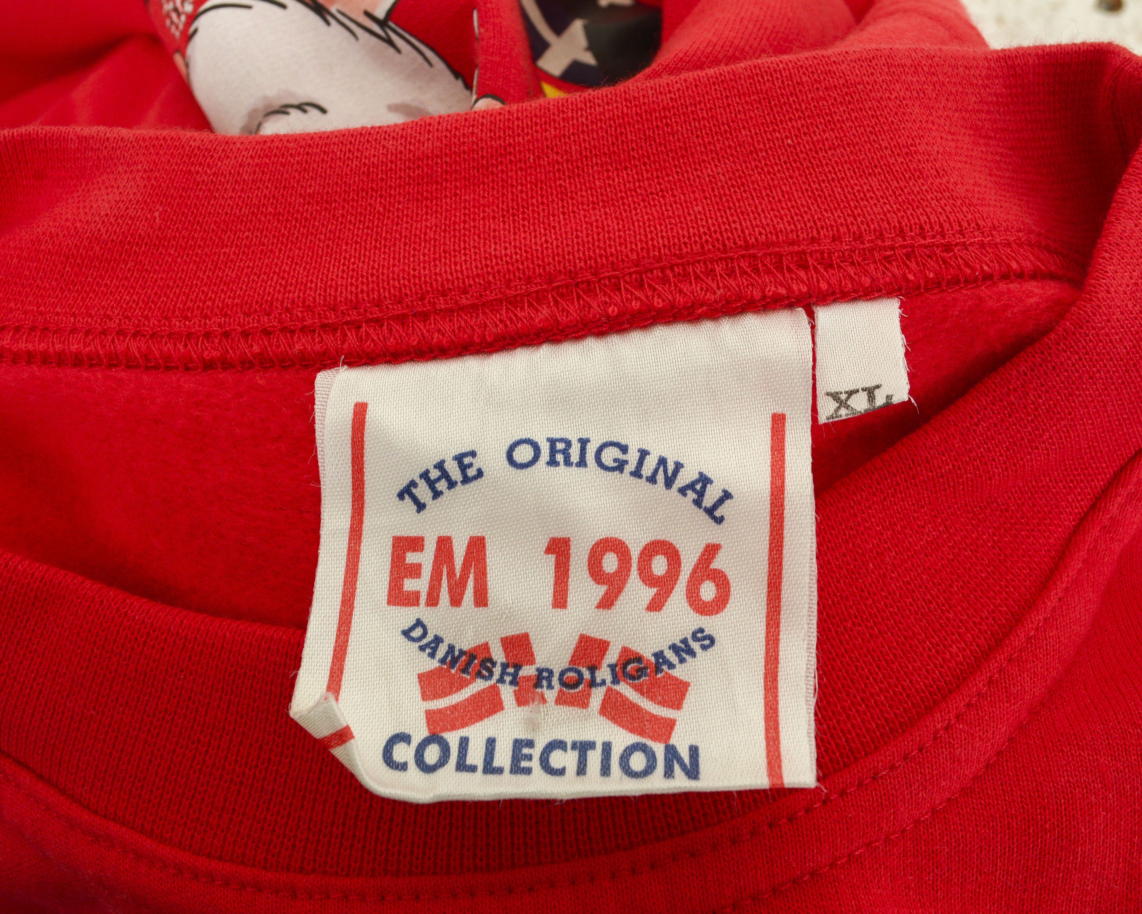 Hummel Danish Roligans '96 England Men XL Jumper Sweatshirt VTG Size US XL / EU 56 / 4 - 5 Thumbnail