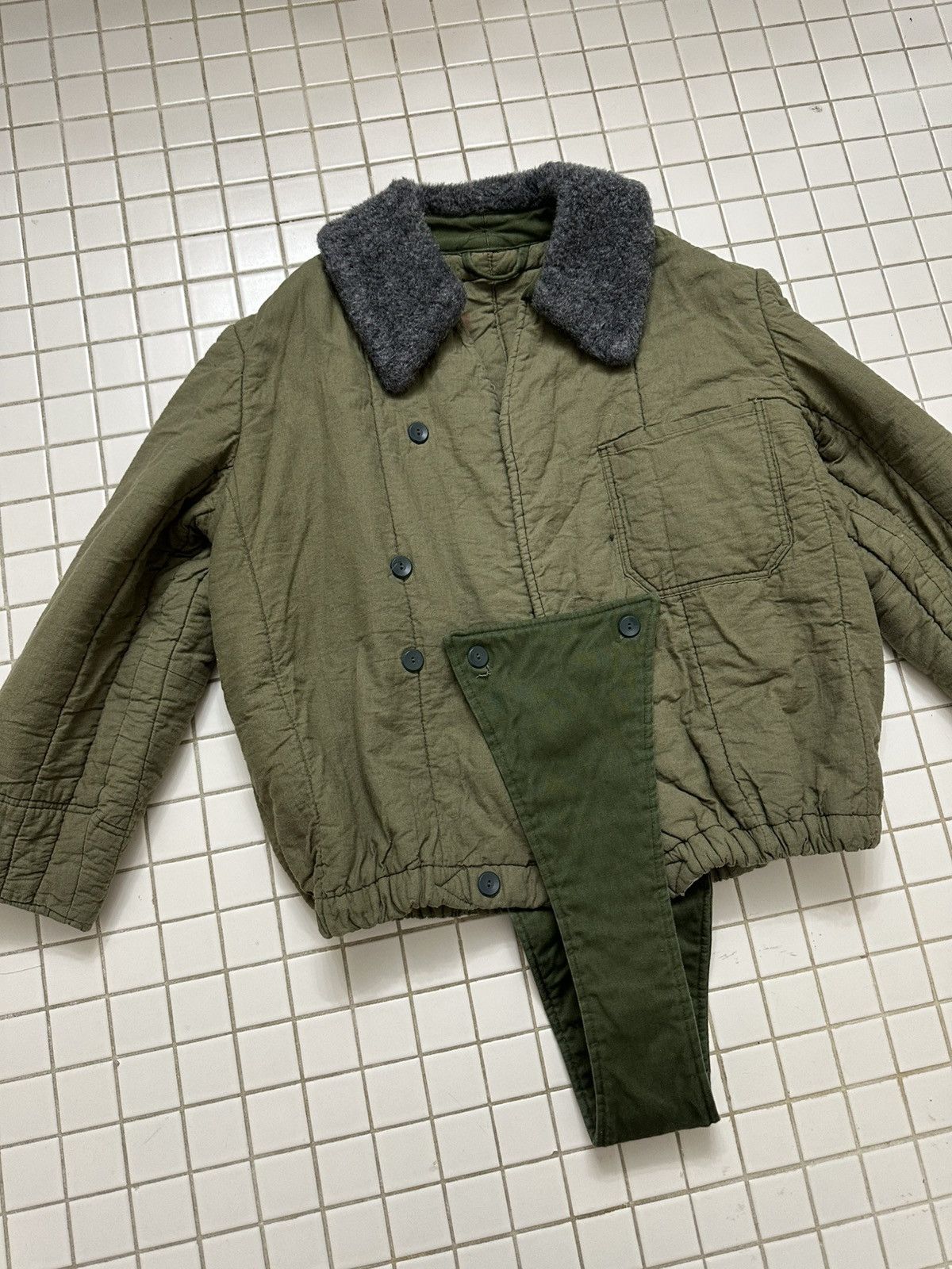 Vintage 60s Military Jacket liner with Shell Size US M / EU 48-50 / 2 - 2 Thumbnail