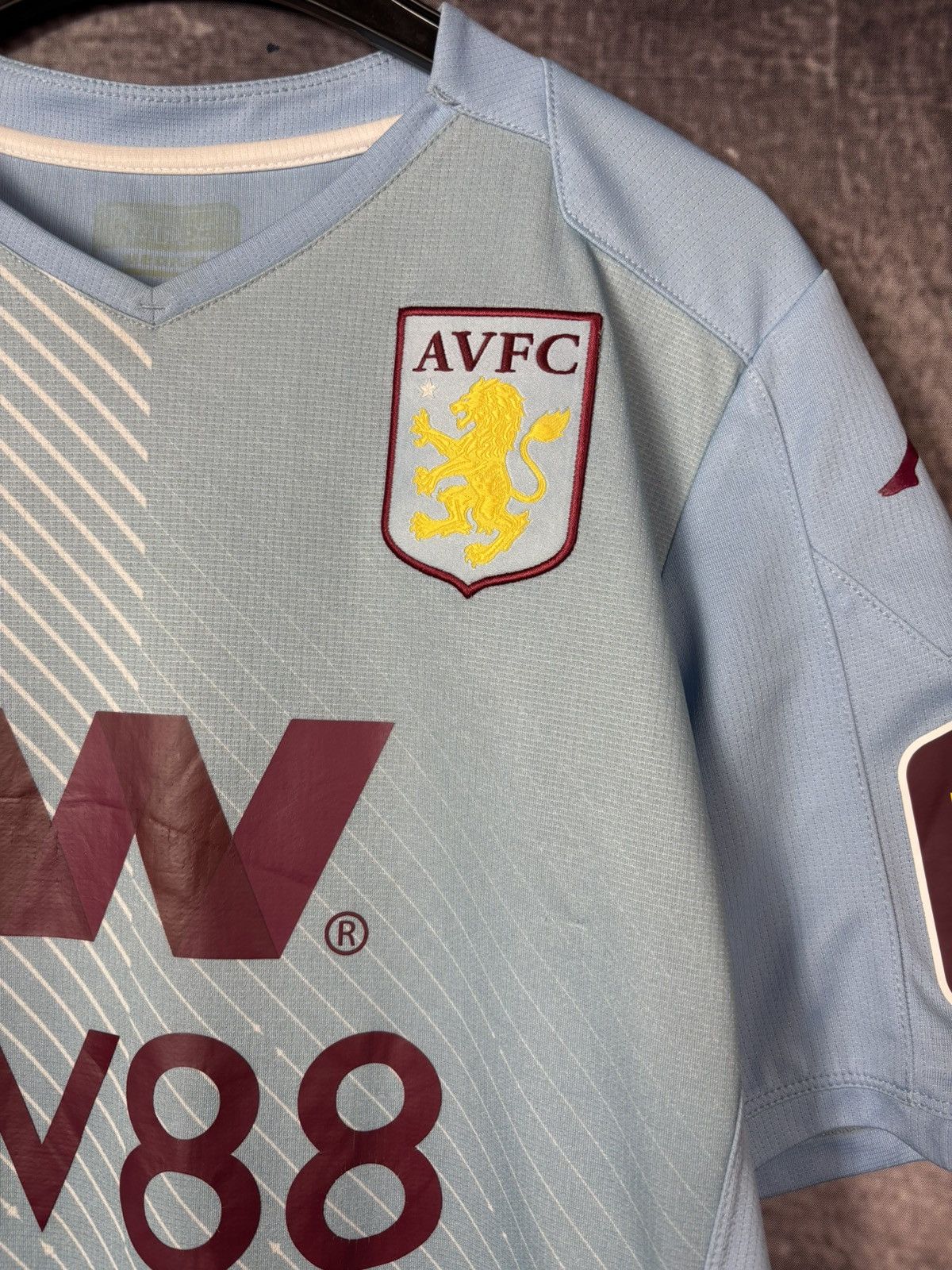 Kappa Aston Villa Kappa 2019/20 Pro Away Soccer Jersey Shirt Size US M / EU 48-50 / 2 - 3 Thumbnail