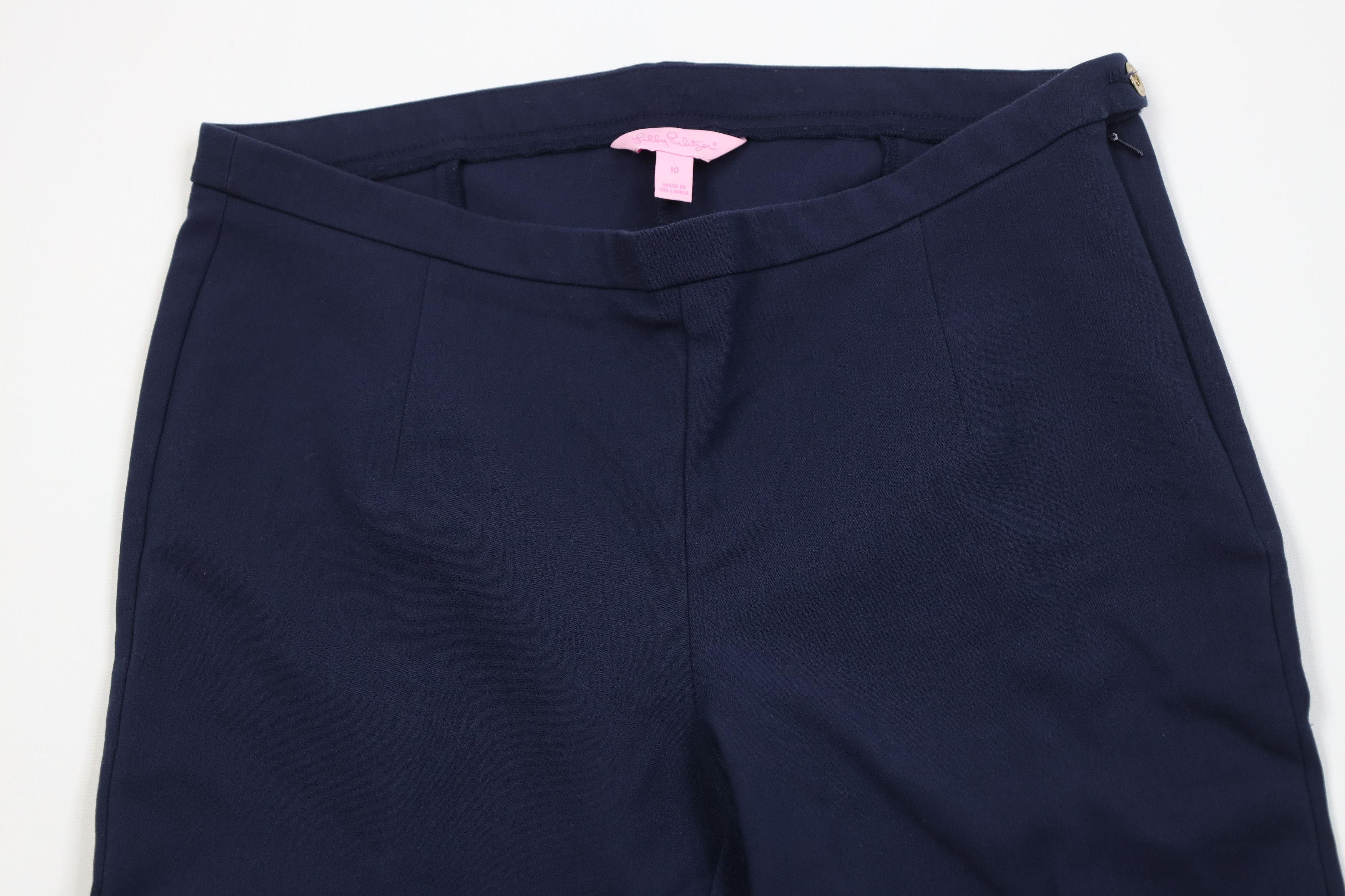 Lilly Pulitzer Lilly Pulitzer Alessia Tapered Leg Pants Navy Blue Dinner Size 28" / US 6 / IT 42 - 2 Thumbnail