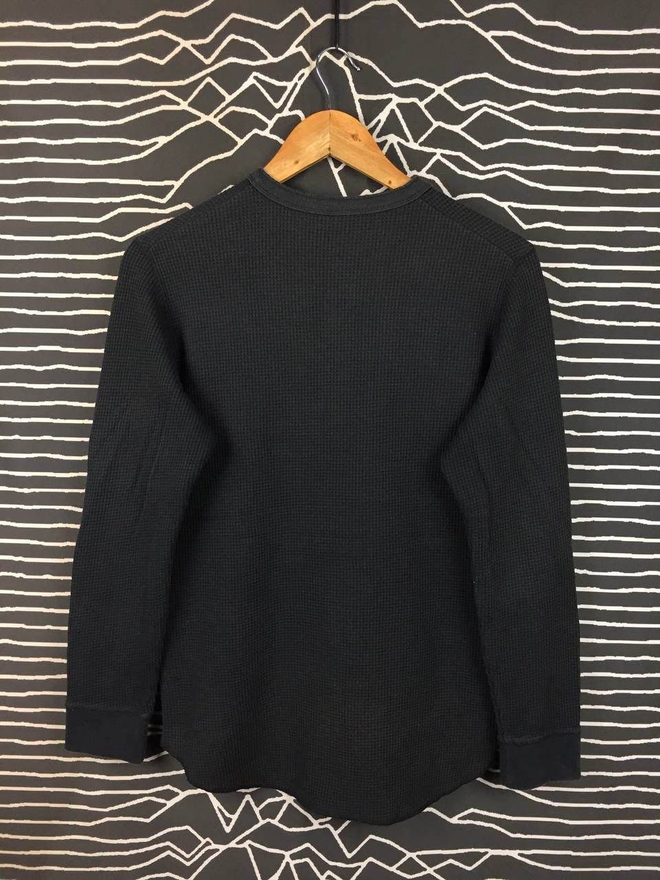 Uniqlo Uniqlo Waffle Knit Henley Long Sleeve Tee Size M Size US M / EU 48-50 / 2 - 5 Thumbnail