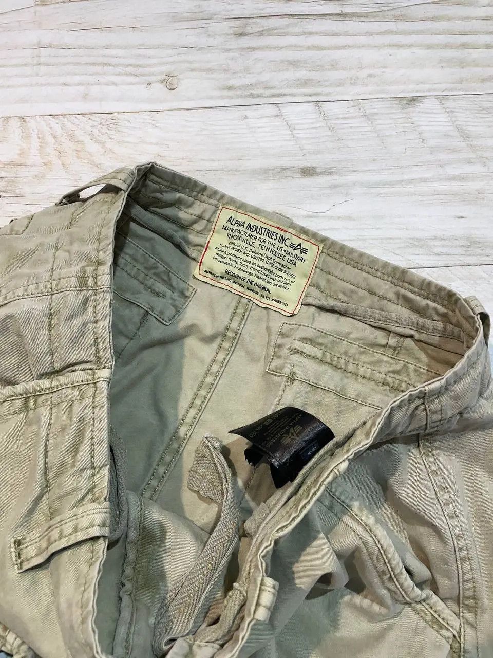 Alpha Industries Vintage Alpha Industries Cargo Pants Military Army Size US 33 - 5 Thumbnail
