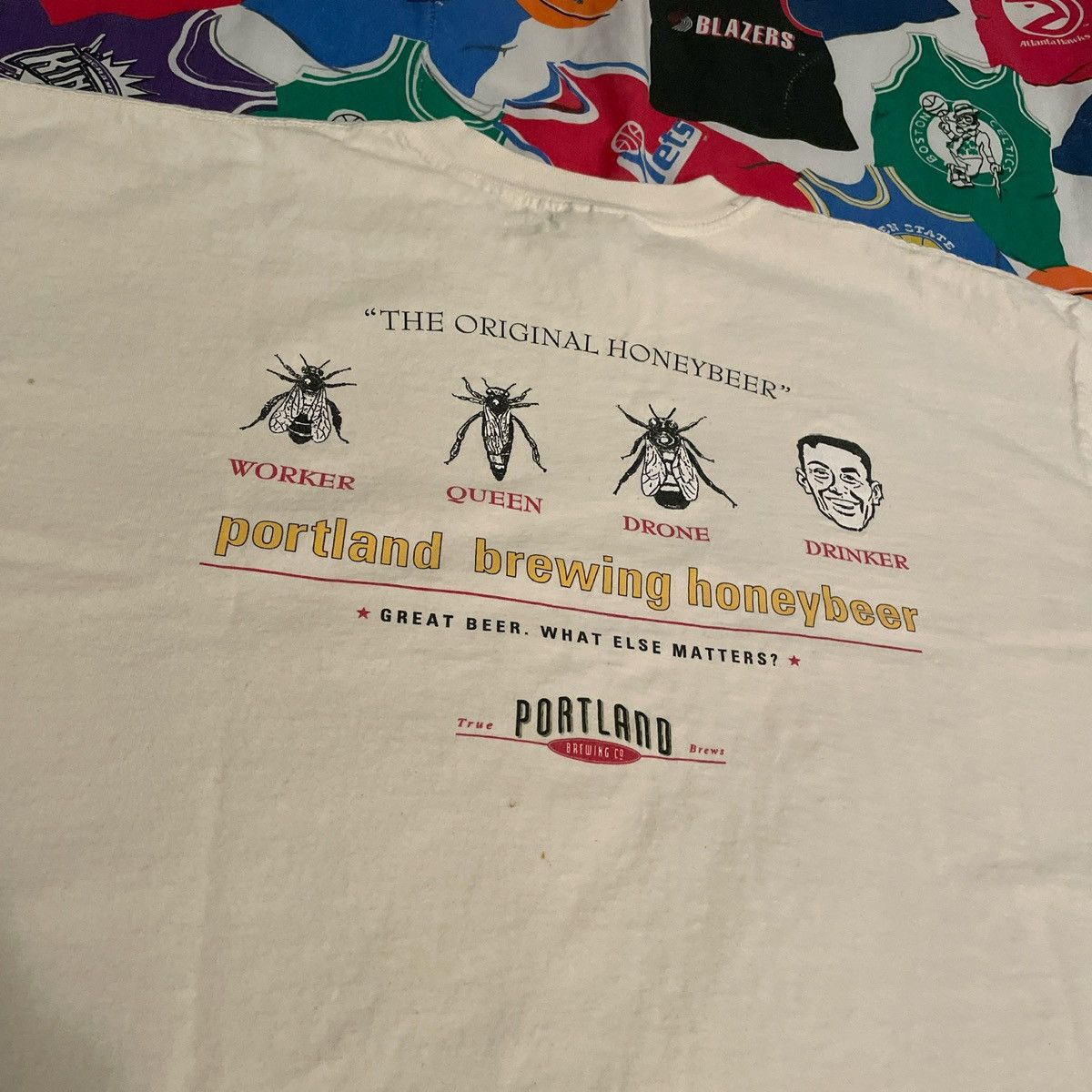 Vintage Vintage Original Honey Beer Promo Brewery Brewed Tee Size US XXL / EU 58 / 5 - 4 Thumbnail