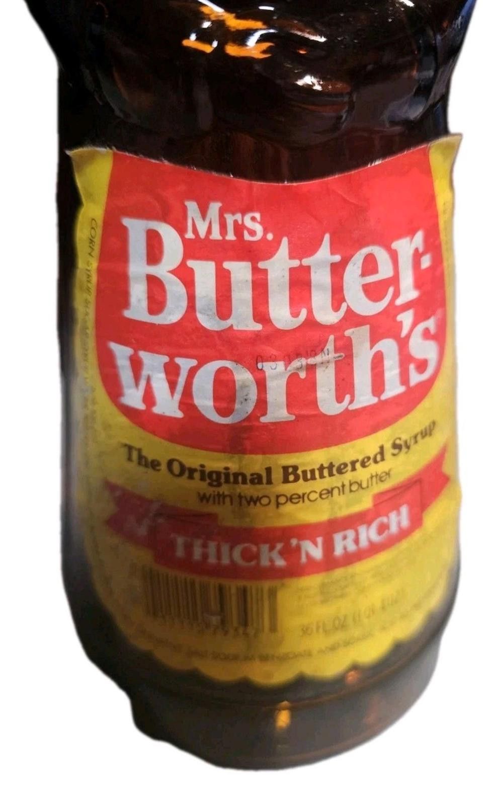 Other Mrs. Butterworth's syrup glass bottle 36 oz with label Size ONE SIZE - 3 Thumbnail