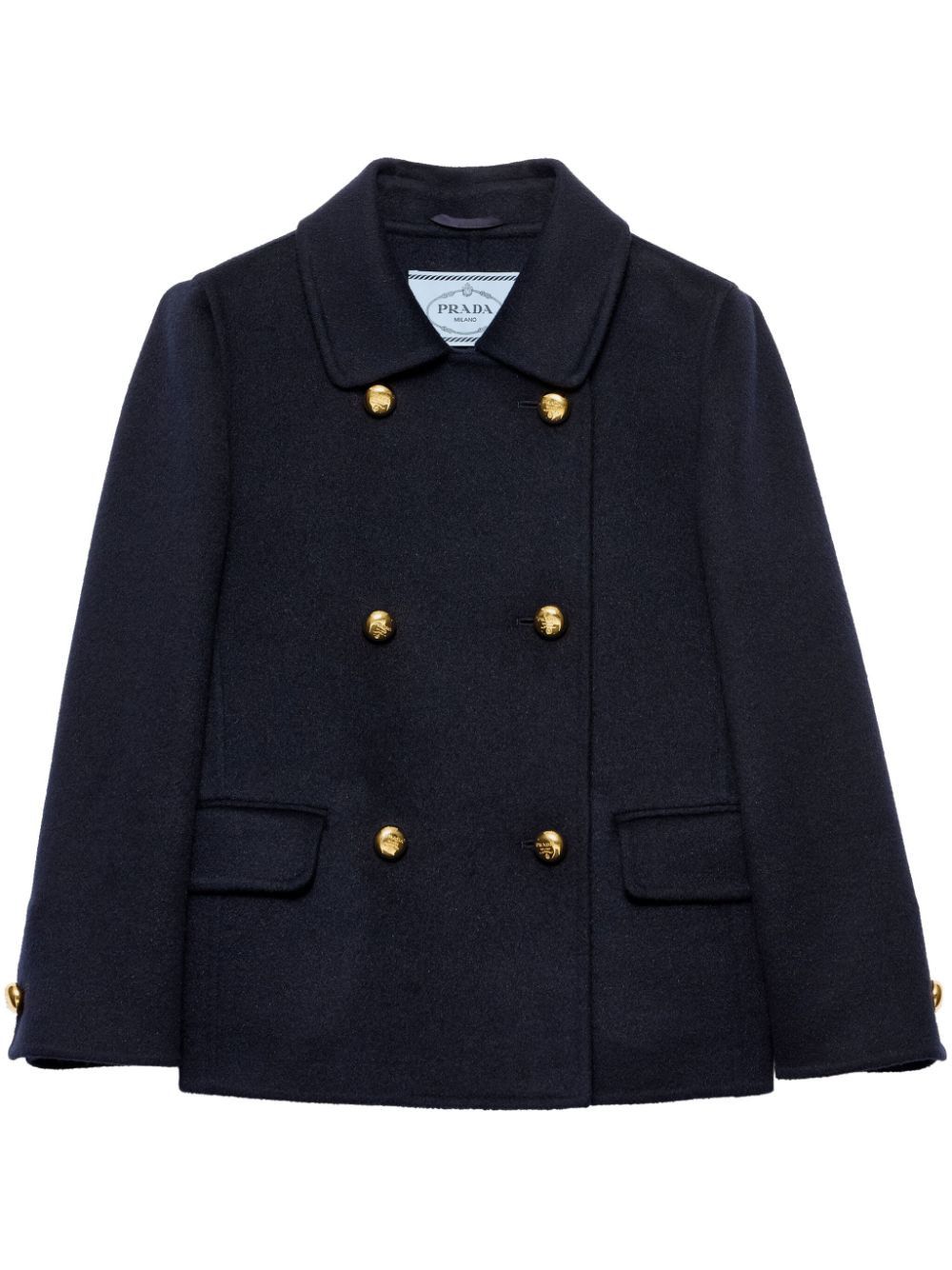 Prada CASHGORA DOUBLE-BREASTED JACKET Size M / US 6-8 / IT 42-44 - 1 Thumbnail