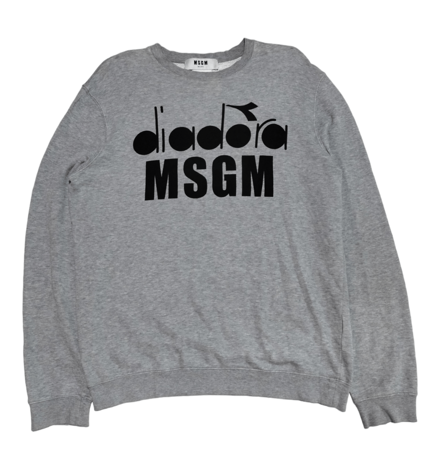 image of Msgm X Diadora Sweatshirt in Grey, Men's (Size Large)