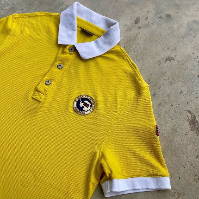 Napapijri Napapijri Geographic Logo Collar Tee – Size M (Fits S–M) Size US M / EU 48-50 / 2 - 2 Thumbnail