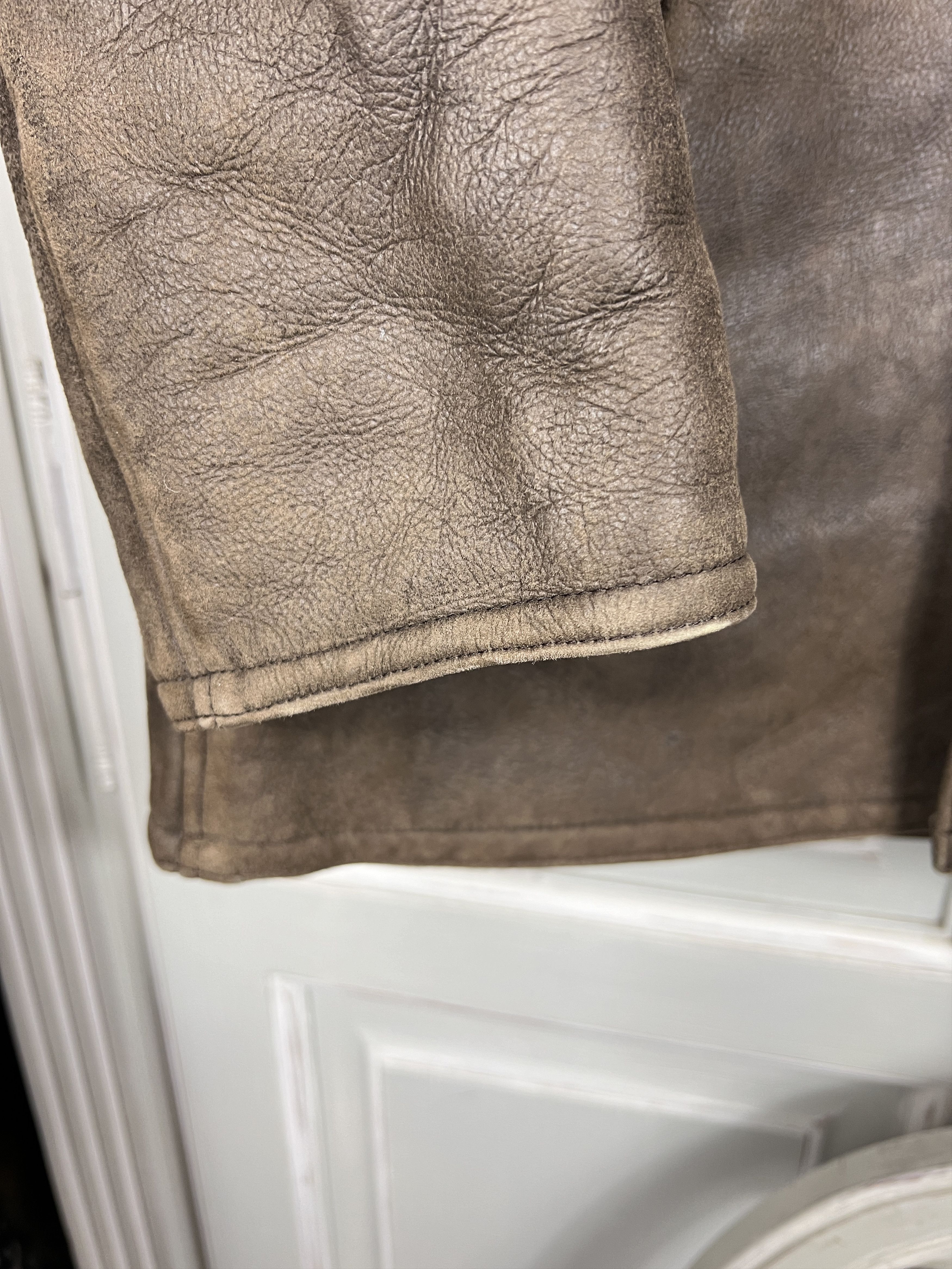 agnes b. Agnes B.homme Sherpa leather jacket wool Size US M / EU 48-50 / 2 - 9 Thumbnail