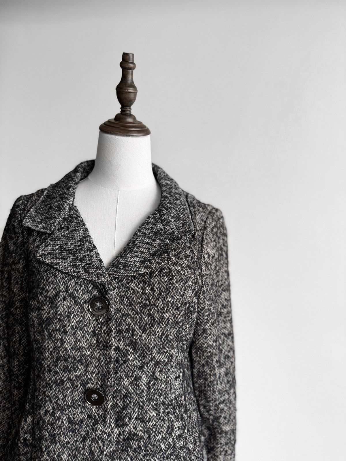 DOROTHEE SCHUMACHER Dorothe Schumacher Tweed Knit Button Front Blazer Jacket Size L / US 10 / IT 46 - 2 Thumbnail
