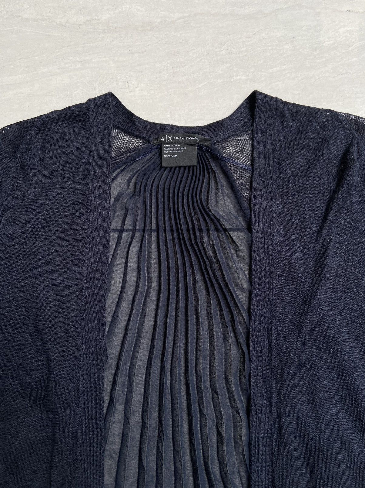 Armani Exchange ARMANI EXCHANGE Navy Cardigan Size US S / EU 44-46 / 1 - 4 Thumbnail