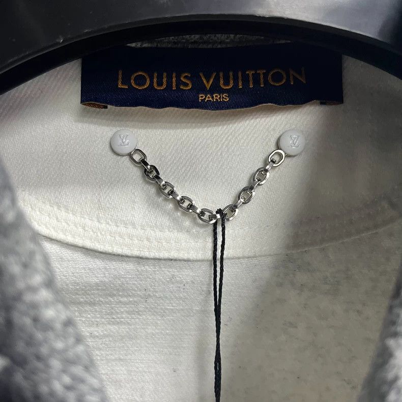 Louis Vuitton LOUIS VUITTON Grey Starry Sky Gradient Denim Work Long Slee Size US M / EU 48-50 / 2 - 3 Thumbnail