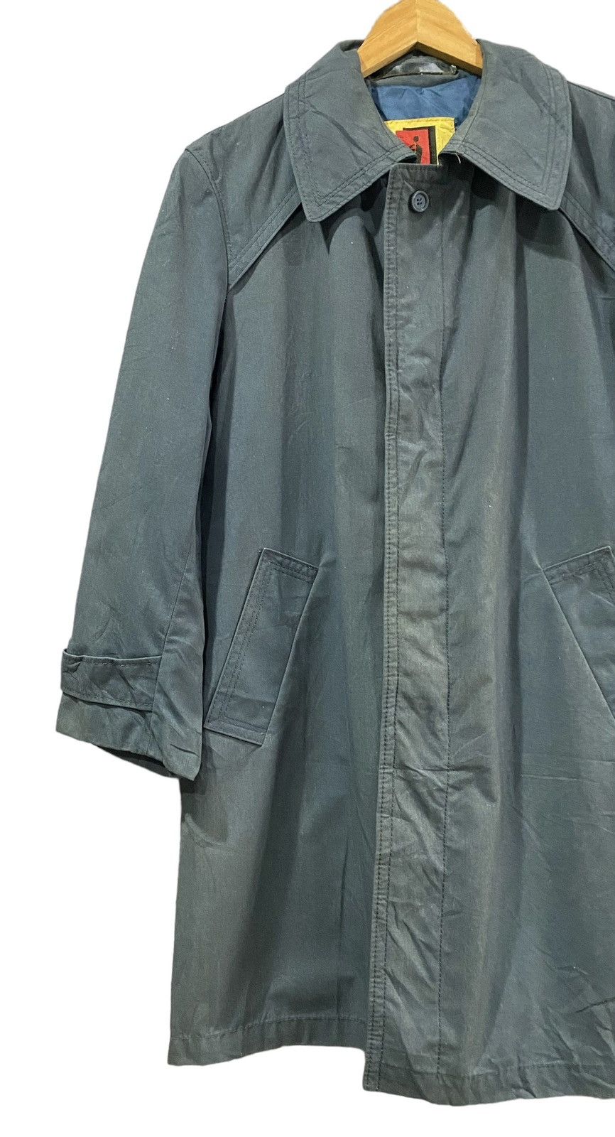 Vintage Vintage OMEX Made In Poland Trench Coat (L) Size US L / EU 52-54 / 3 - 3 Thumbnail