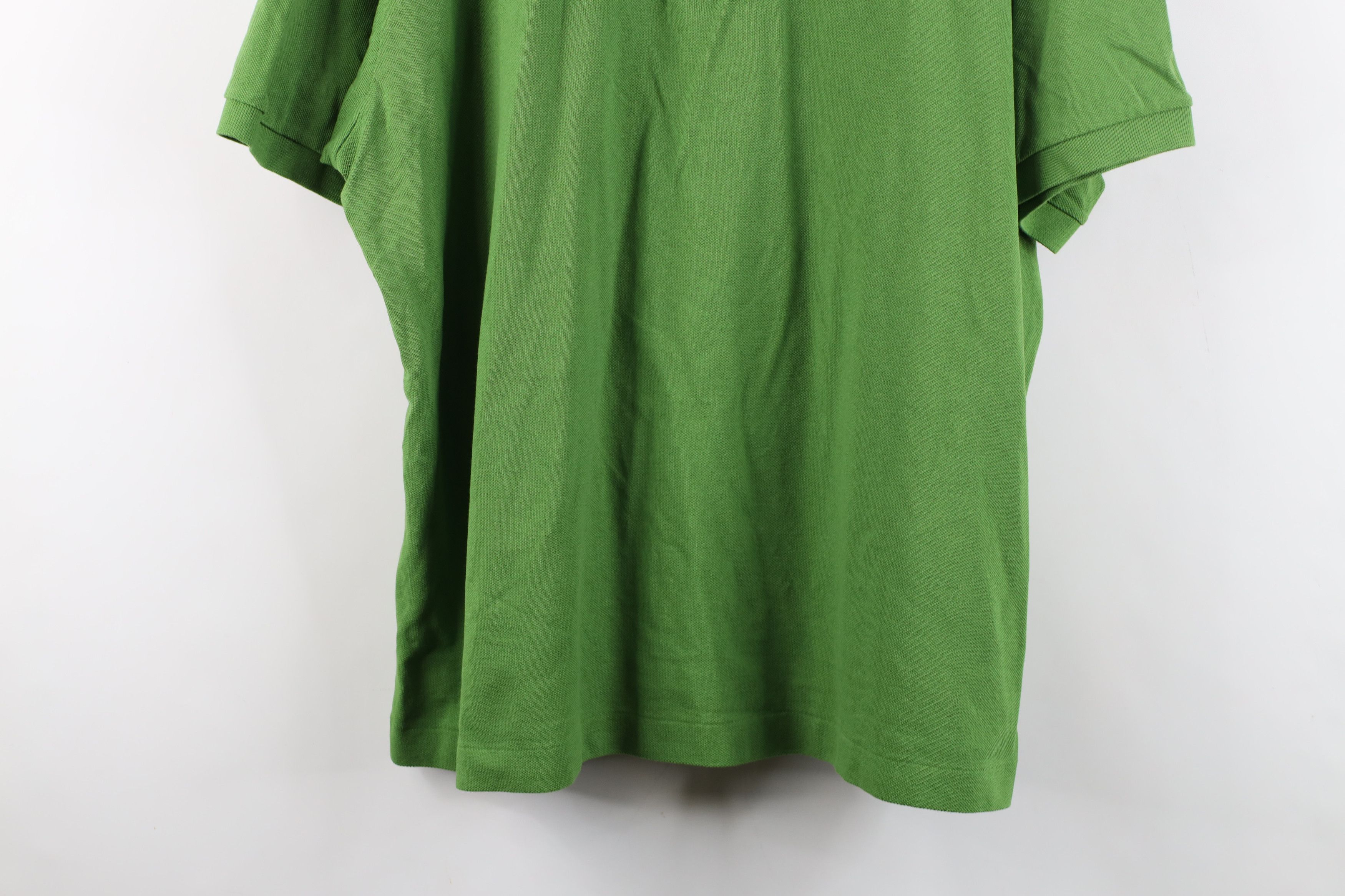 Lacoste Lacoste Classic Fit Croc Logo Collared Golf Polo Shirt Green Size US XXL / EU 58 / 5 - 3 Thumbnail