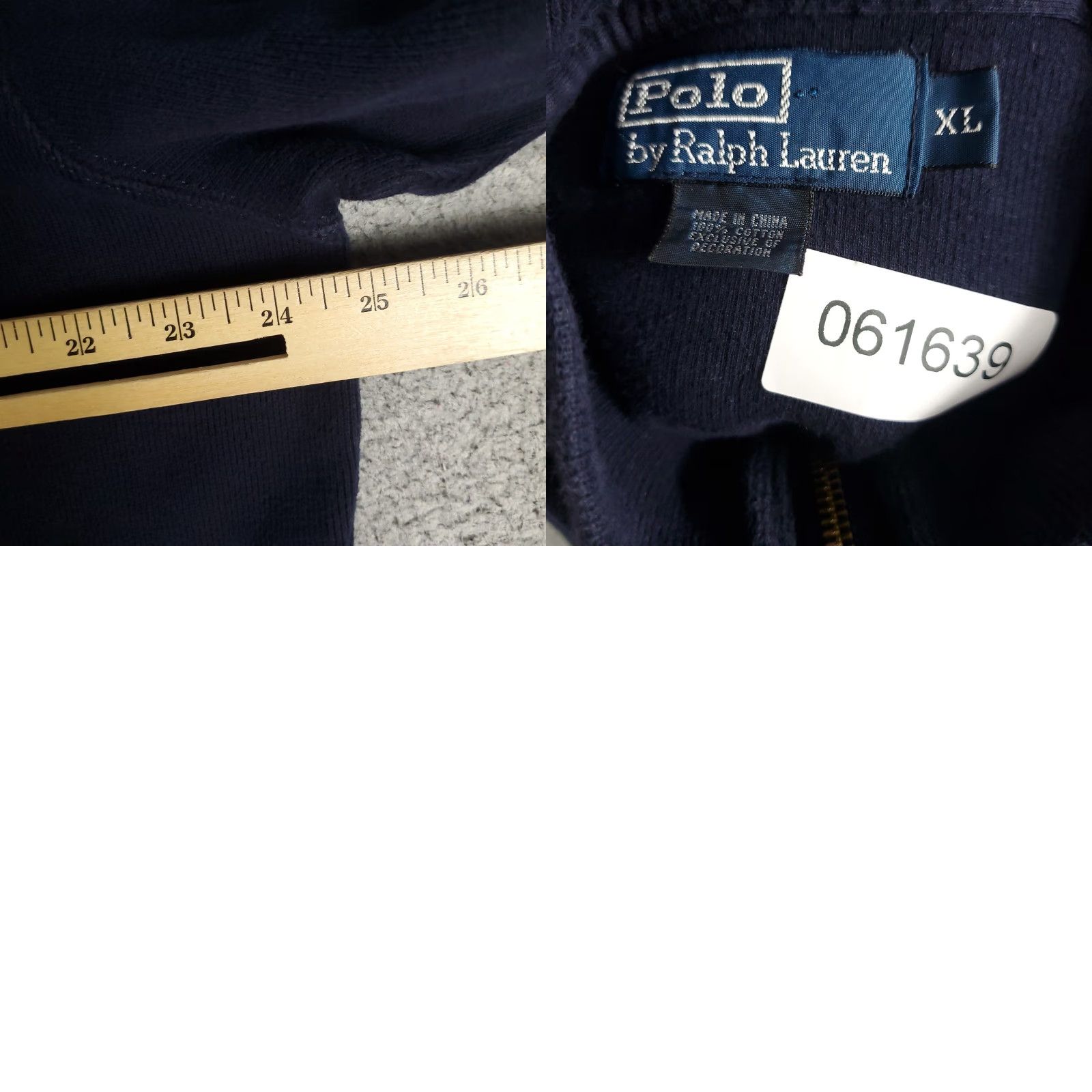 Ralph Lauren VINTAGE Ralph Lauren Sweater Pullover Men XL Blue 1/4 Zip Knit Logo Classic Size US XL / EU 56 / 4 - 8 Thumbnail