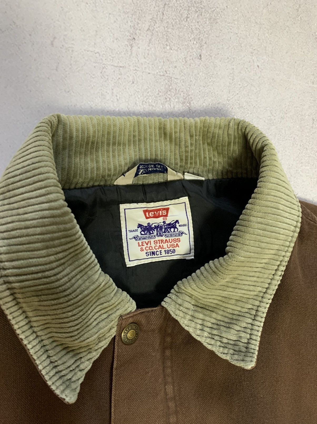 Levi's × Levi's Vintage Clothing Vintage Levis Denim Jacket Bomber 1973 Brown Baggy Very Rare Size US M / EU 48-50 / 2 - 7 Thumbnail