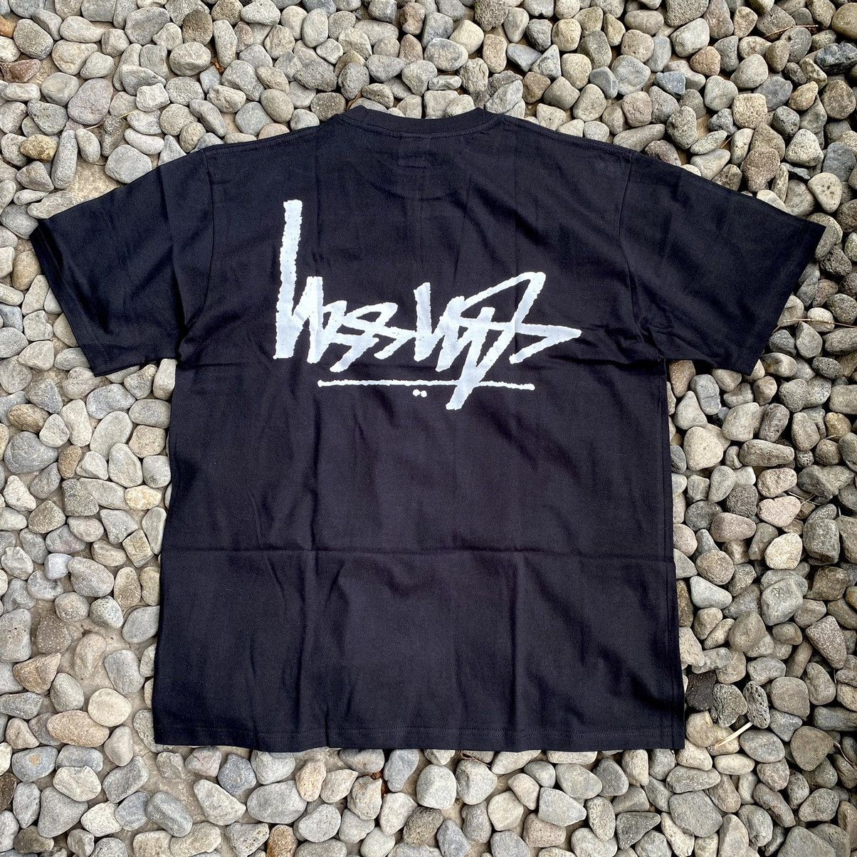image of Stussy Flipped Tee in Black, Men's (Size Medium)